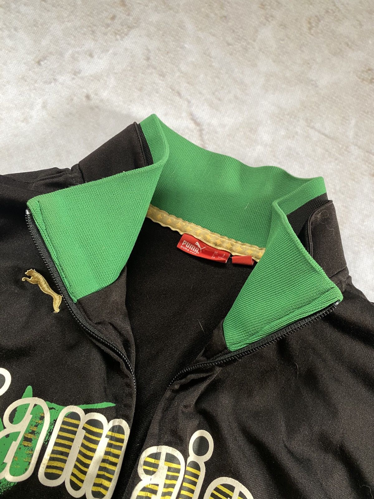 Bob Marley × Japanese Brand × Puma Y2k Puma Jamaica Vintage Zip Hoodie Rasta Bob Marley style Size US S / EU 44-46 / 1 - 4 Thumbnail