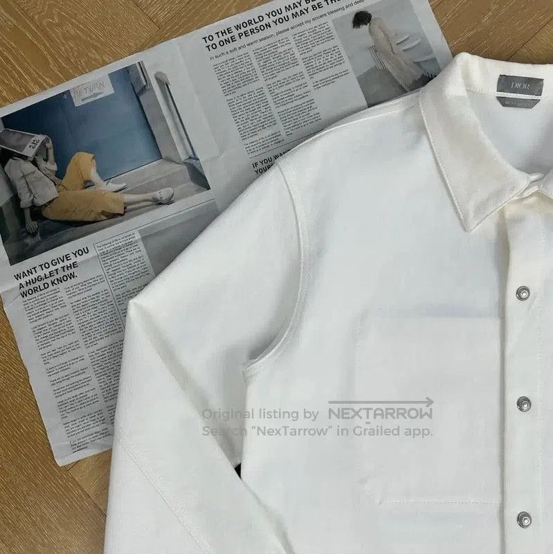 Dior Dior Men's White Oversized Jacket . Size US XXL / EU 58 / 5 - 5 Thumbnail