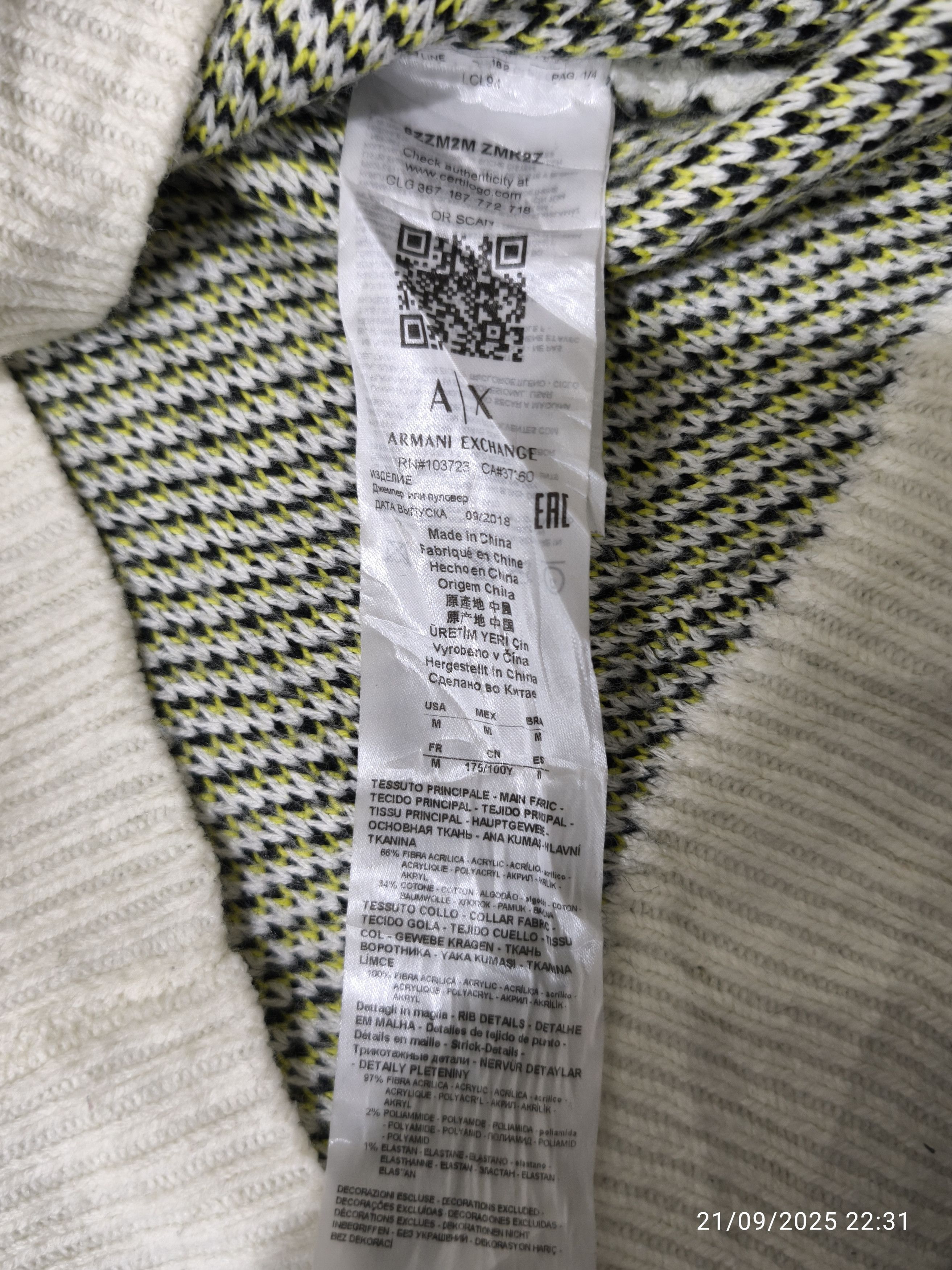 Armani Exchange Sweater Knit Armani Exchange Size US M / EU 48-50 / 2 - 3 Thumbnail