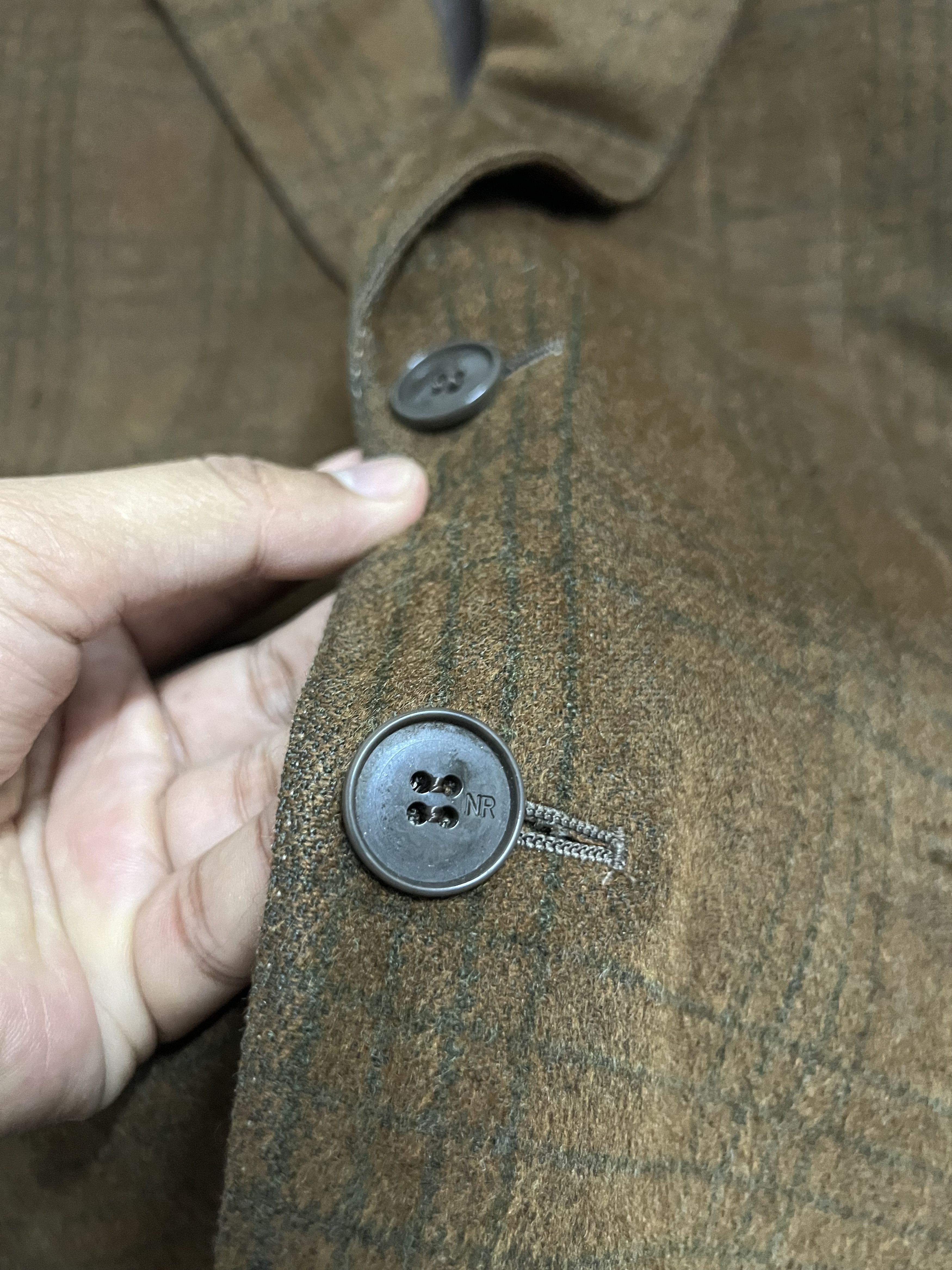 Stefano Ricci 💥Luxurious NINA RICCI MONSIEUR Brown PLAID Wool Blazer Size US M / EU 48-50 / 2 - 10 Thumbnail