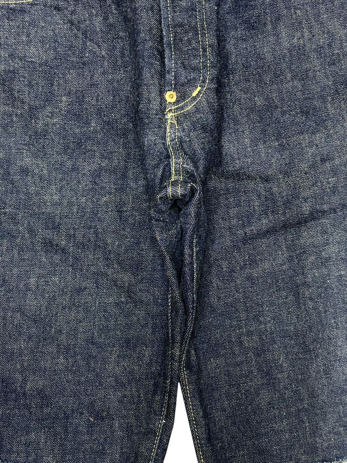 Levi's Vintage 90s Levis 702 Big E Selvedge Buckle Back Jean Shorts Size US 28 / EU 44 - 3 Thumbnail