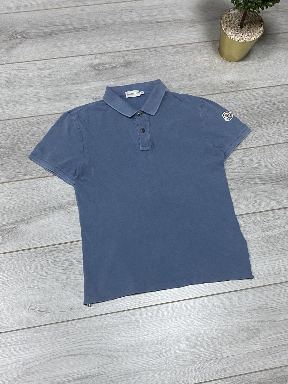 Moncler Moncler vintage big logo polo Manica Corta Size US S / EU 44-46 / 1 - 1 Thumbnail