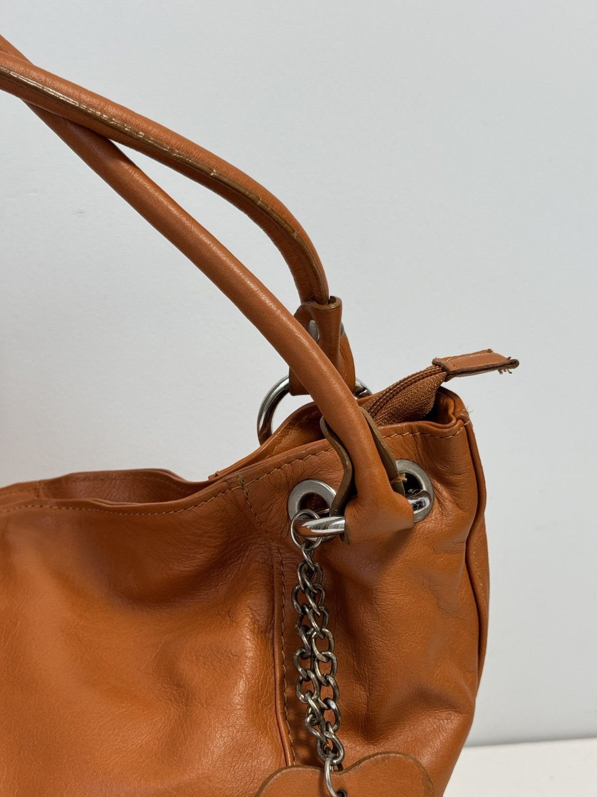 Genuine Leather Genuine leather crossbody shoulder bag Carmel color Size ONE SIZE - 5 Thumbnail