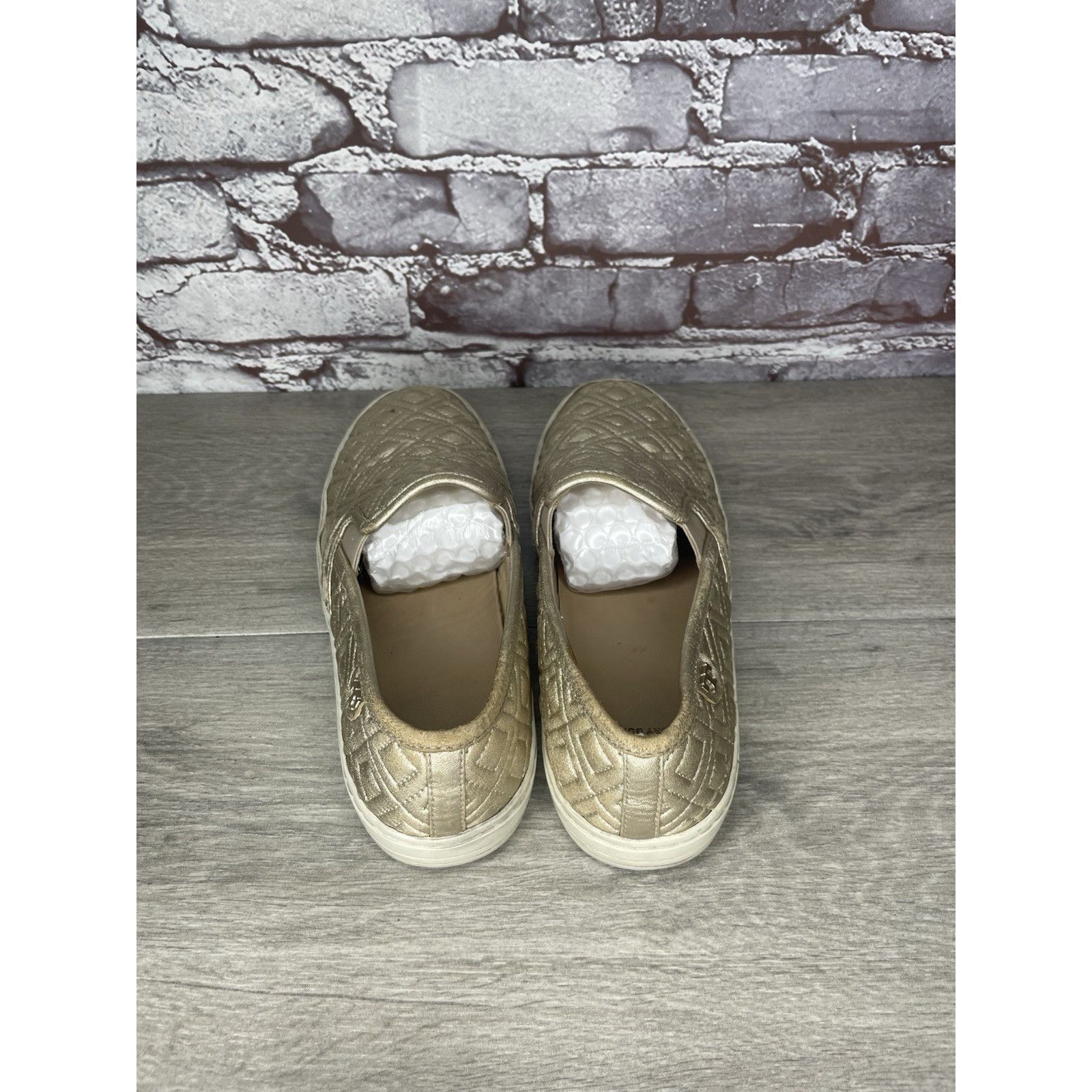 Tory Burch Tory Burch Jesse Quilted Tennis French Gold Leather Shoes Wo Size US 8.5 / IT 38.5 - 4 Thumbnail