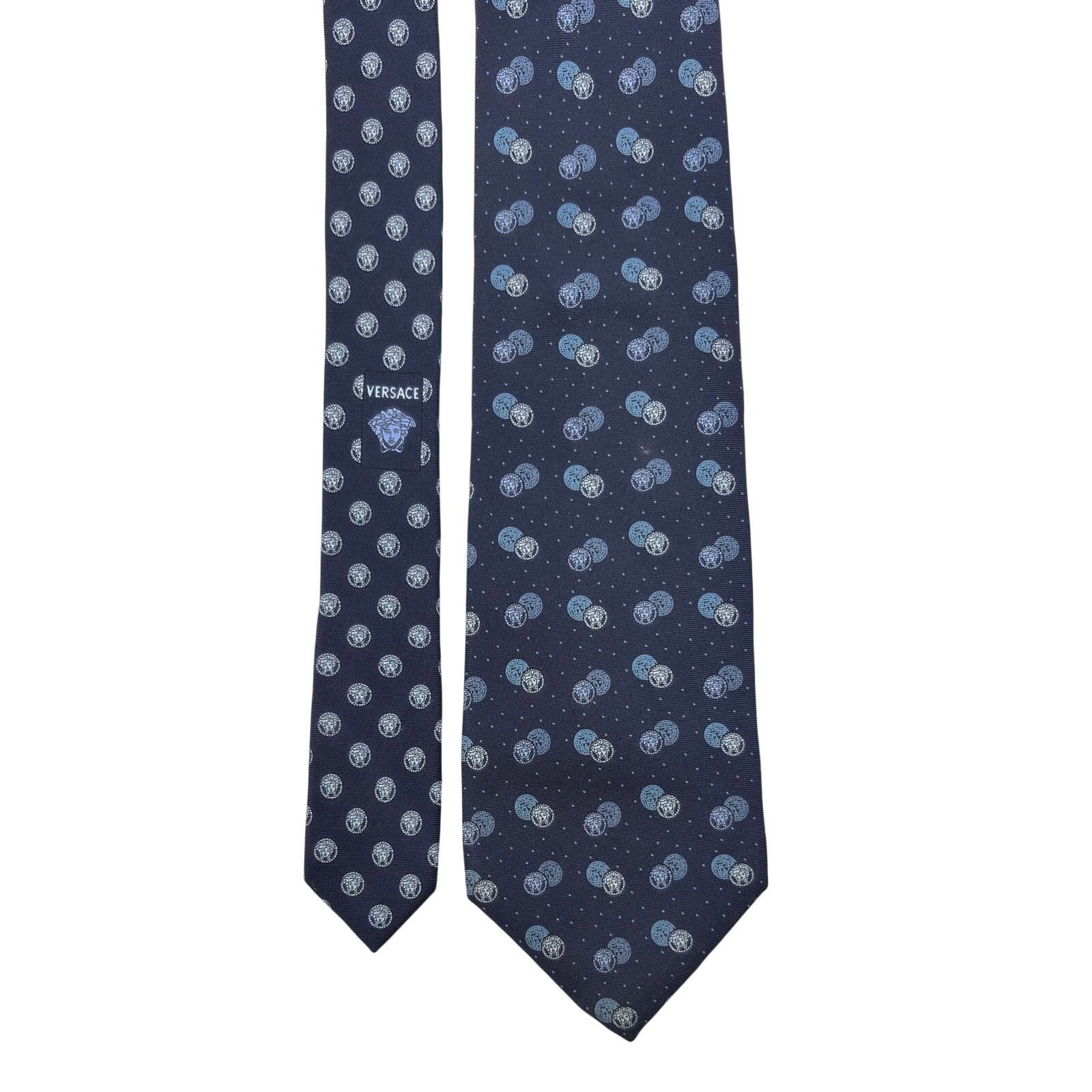Versace Versace Medusa Logo Pattern Tie Size ONE SIZE - 1 Thumbnail