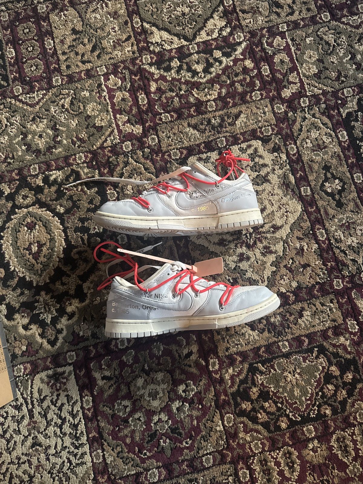 Nike × Off-White Nike Dunk Low Off White Lot 06/50 Size US 11 / EU 44 - 1 Thumbnail