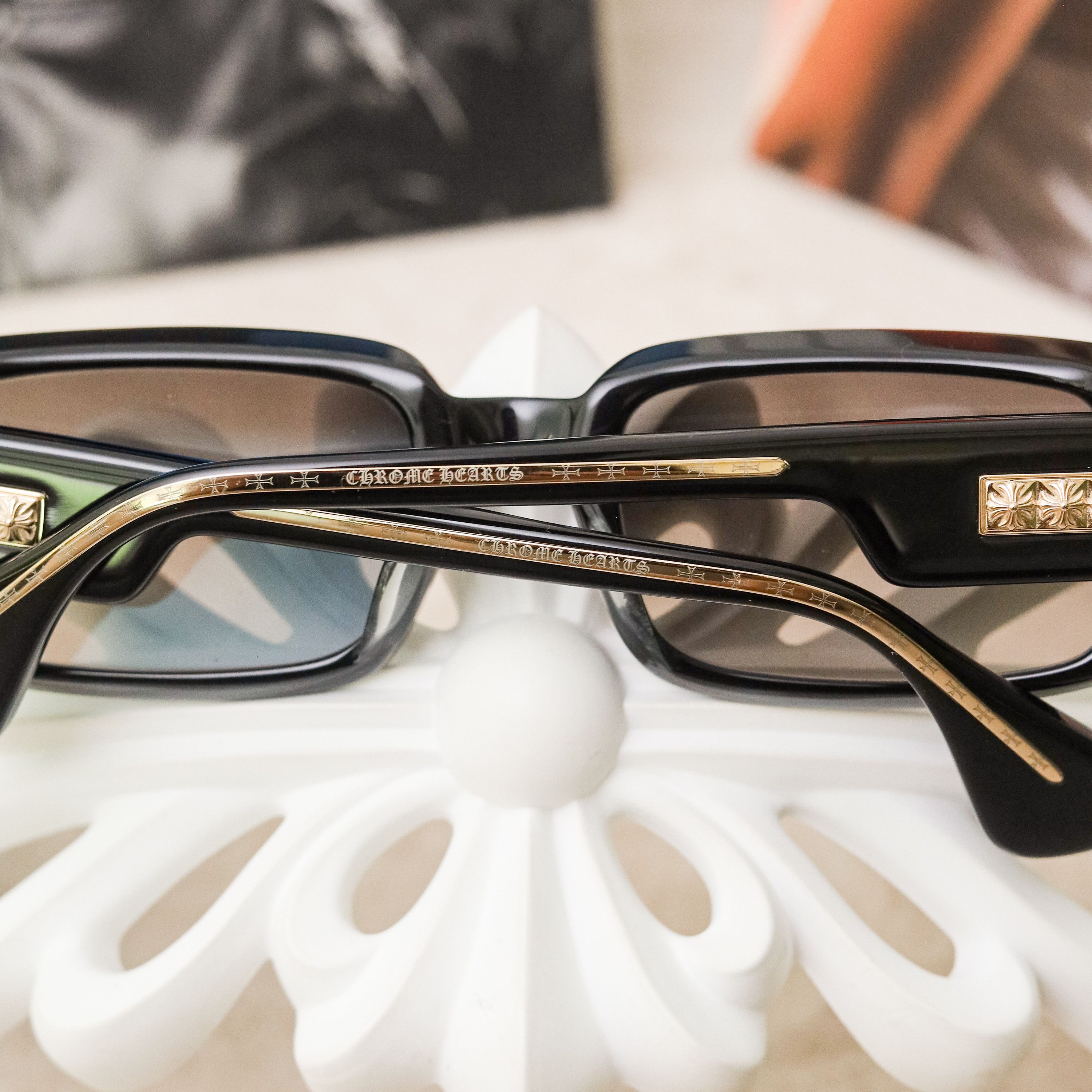 Chrome Hearts CHROME HEARTS Kink Square Sunglasses BLACK Size ONE SIZE - 7 Thumbnail