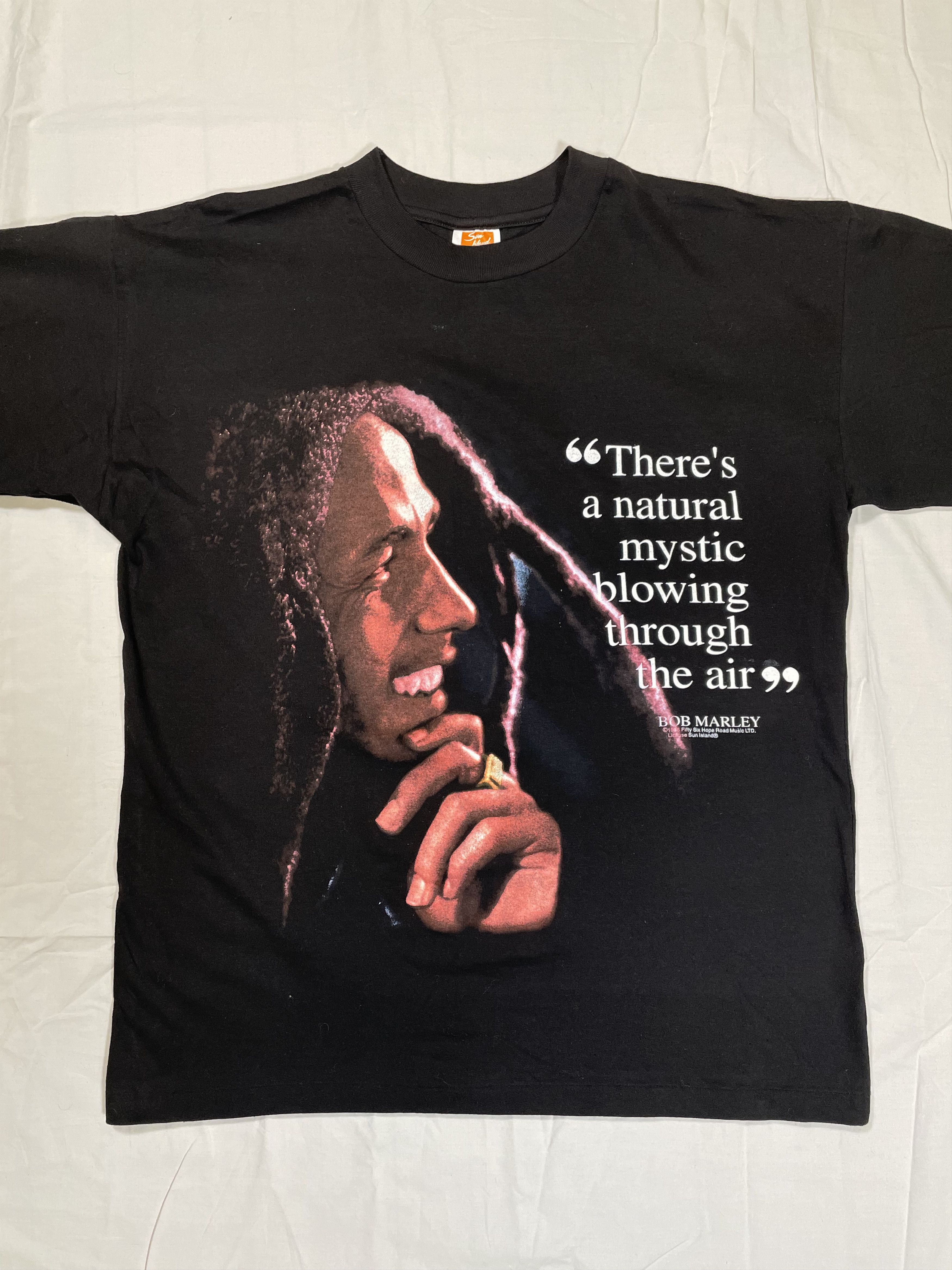Band Tees × Bob Marley × Vintage VTG 1996 Bob Marley Graphic Band T-Shirt Size US XL / EU 56 / 4 - 3 Thumbnail