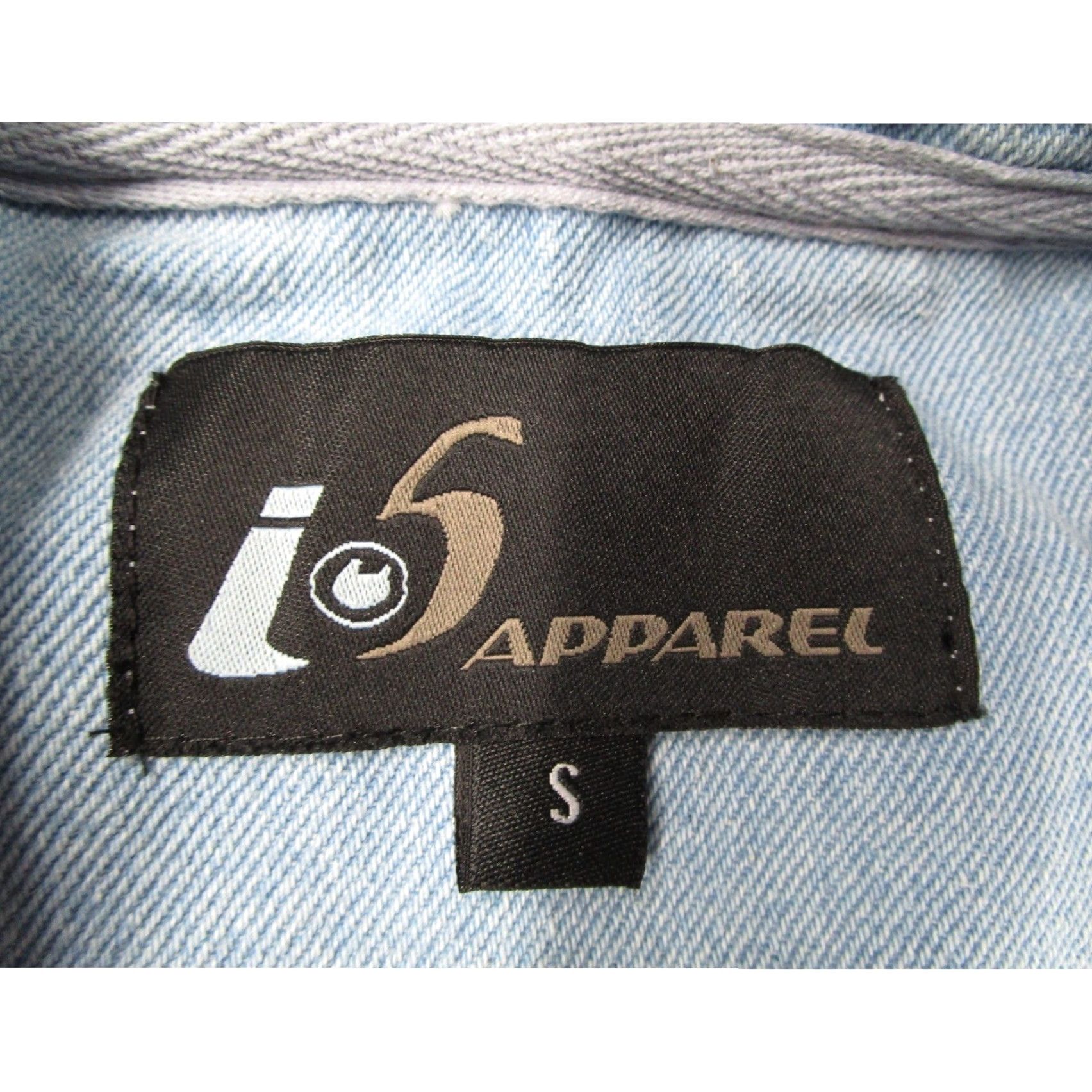 Vintage VINTAGE i5 Apparel Womens Small Denim Anorak Hoodie Quarter Zip Pullover Y2K Logo Zipper Pockets Elastic Drawstring Casual Jacket Coat Size S / US 4 / IT 40 - 3 Thumbnail
