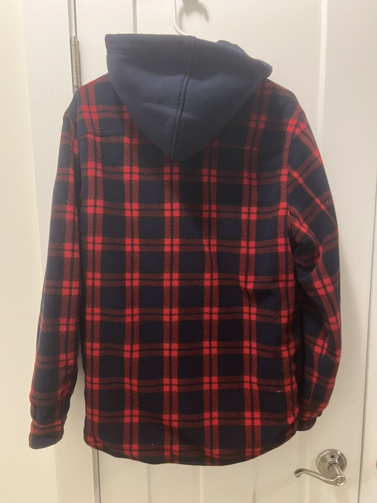 Supreme Supreme 2018 hooded plaid work shirt Size US M / EU 48-50 / 2 - 2 Thumbnail