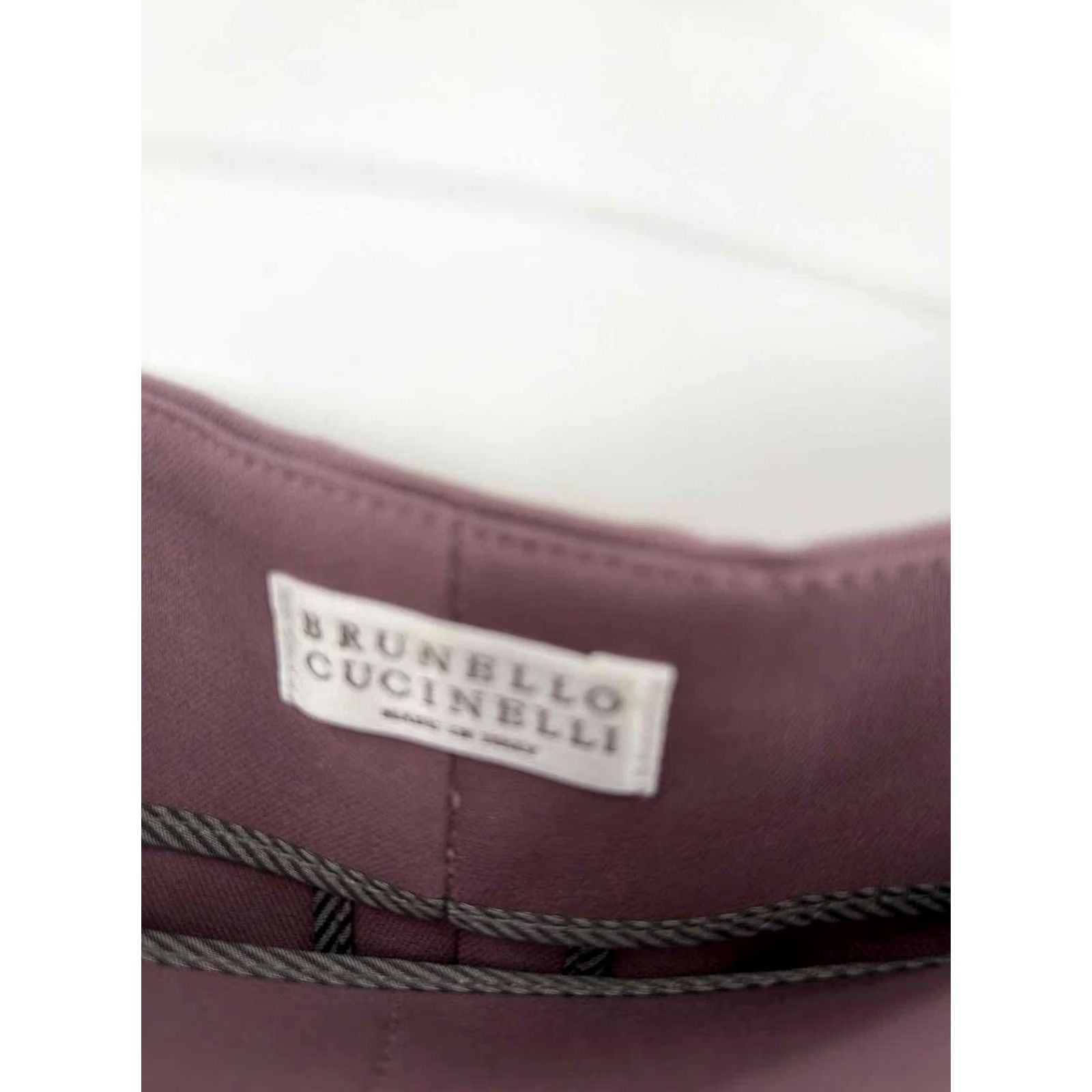 Brunello Cucinelli Brunello Cucinelli Dress Pants Purple Size 12 Regular Pre-Owned Size 34" / US 12 / IT 48 - 2 Thumbnail