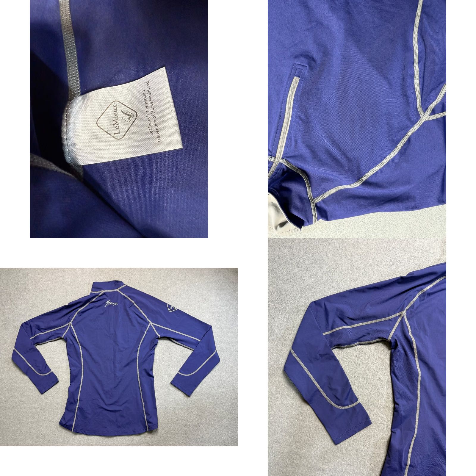 Vintage LeMieux purple riding training top womens XL 1/4 Zip Shirt Adult XL Purple Riding 1/4 Zip LeMieux Women Size XL / US 12-14 / IT 48-50 - 8 Thumbnail