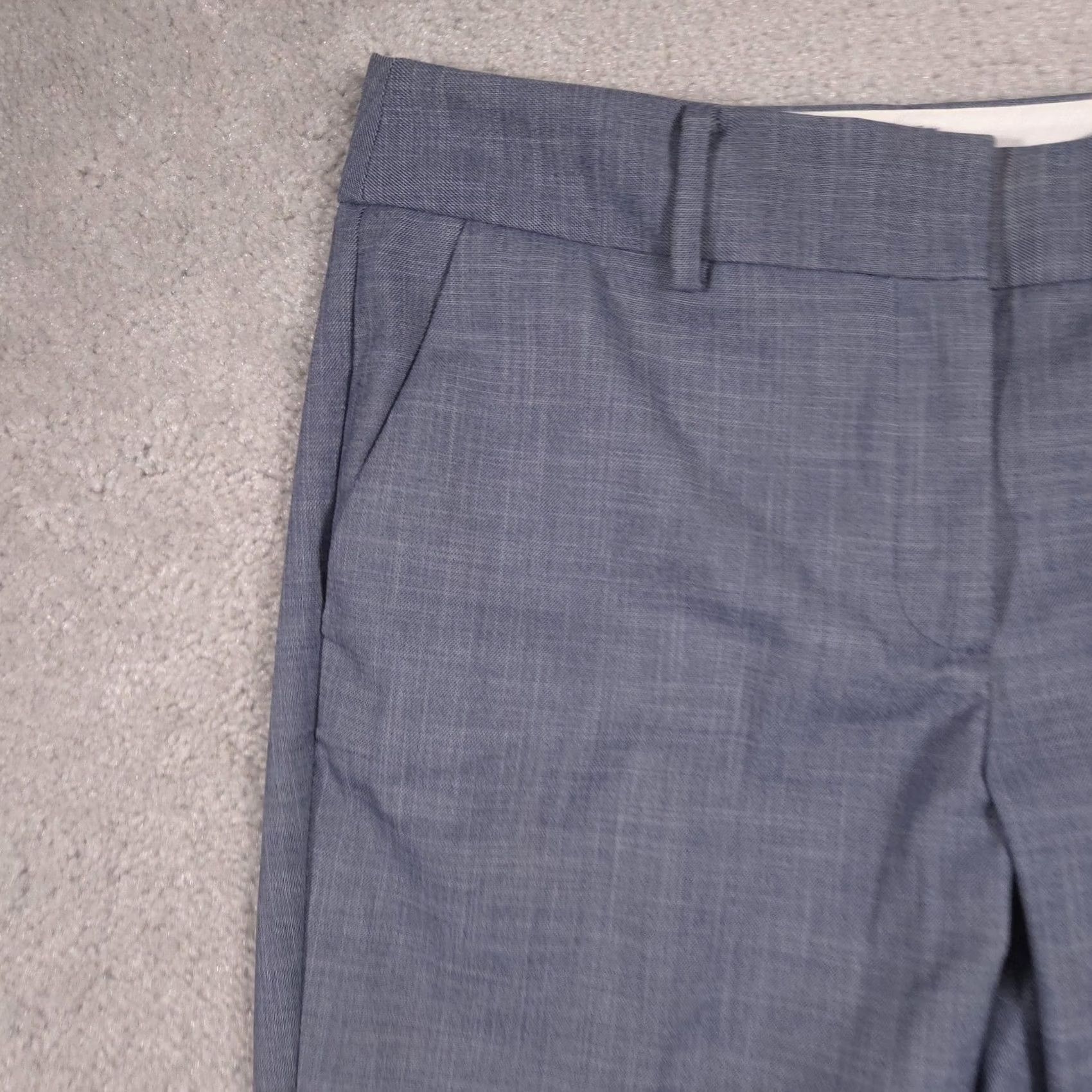 Talbots Talbots Pants Womens 10 Gray Hampshire Ankle Twill Slim Zip Stretch Work Size 32" / US 10 / IT 46 - 4 Thumbnail