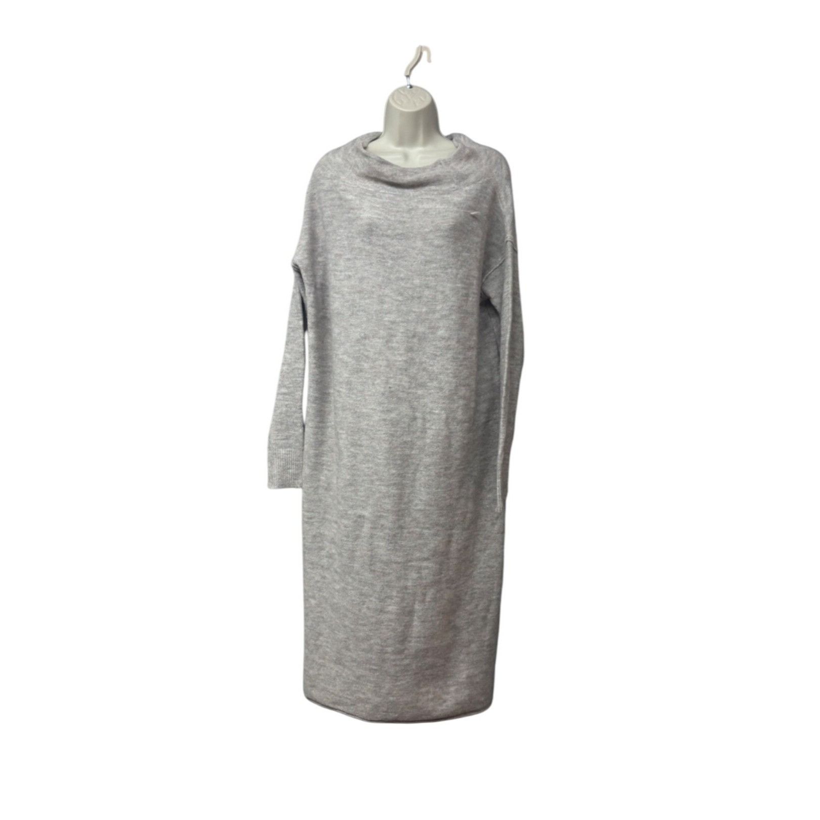 Other Stitchdrop Women’s Cowl Neck Soft Midi Tunic Dress, Heather Size XS / US 0-2 / IT 36-38 - 10 Thumbnail