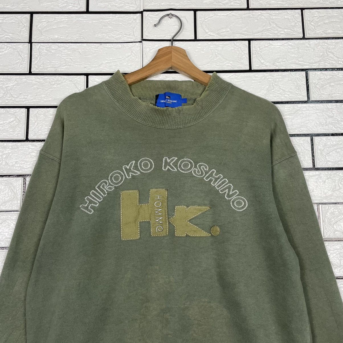 Hiroko Koshino Homme Hiroko Koshino Homme Big Logo Sweatshirt Size US M / EU 48-50 / 2 - 2 Thumbnail