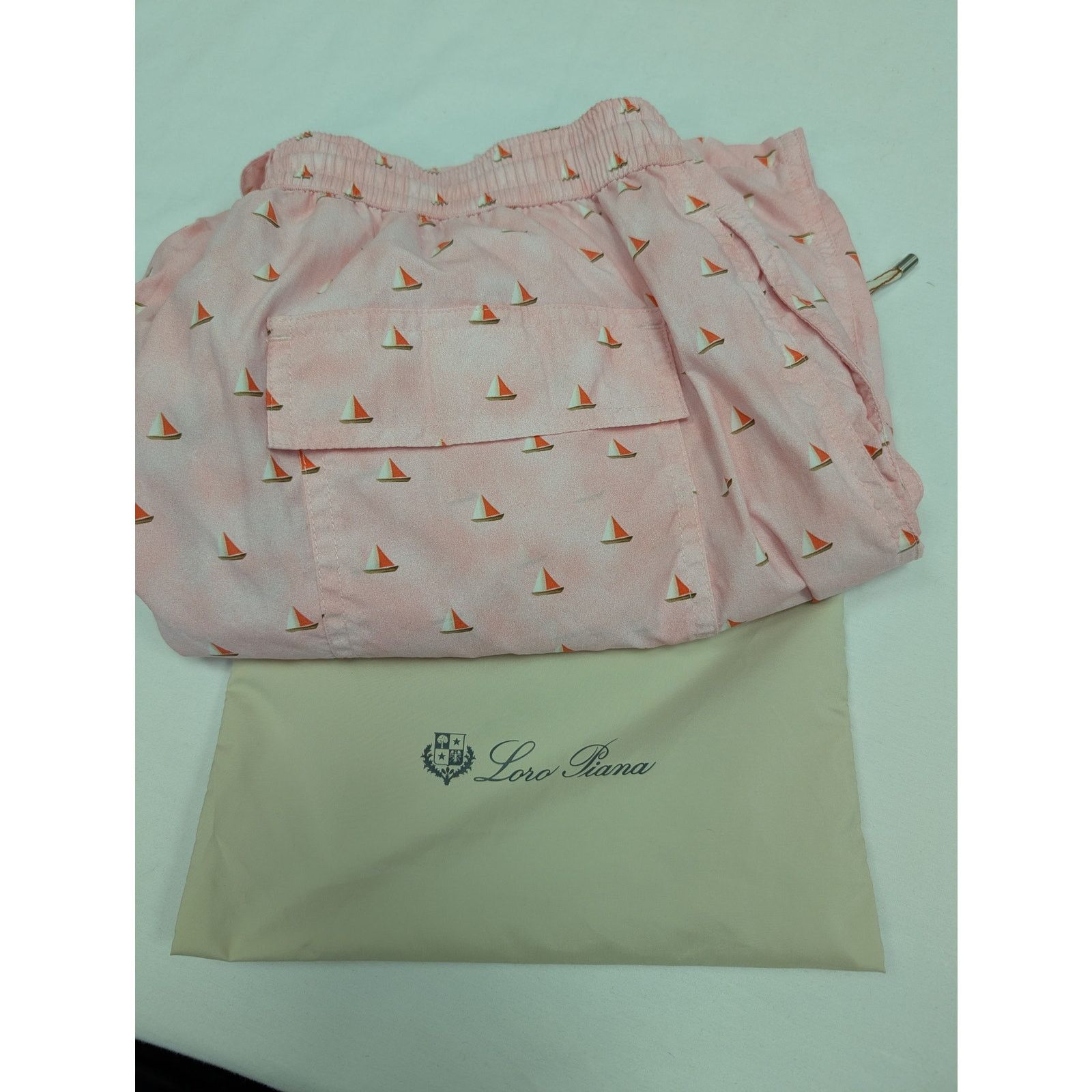 Loro Piana o1rshd1 Bay DTL Toy Print Rain Short in Pink Size US 34 / EU 50 - 14 Thumbnail