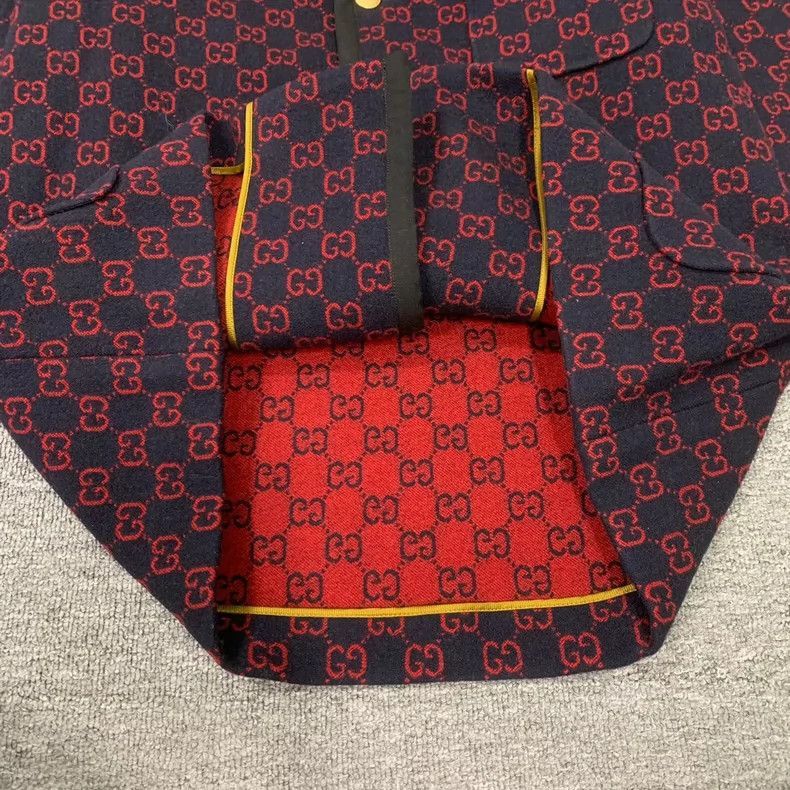 Gucci Gucci Double G Printed Blazer Coat-2506 Size US L / EU 52-54 / 3 - 5 Thumbnail