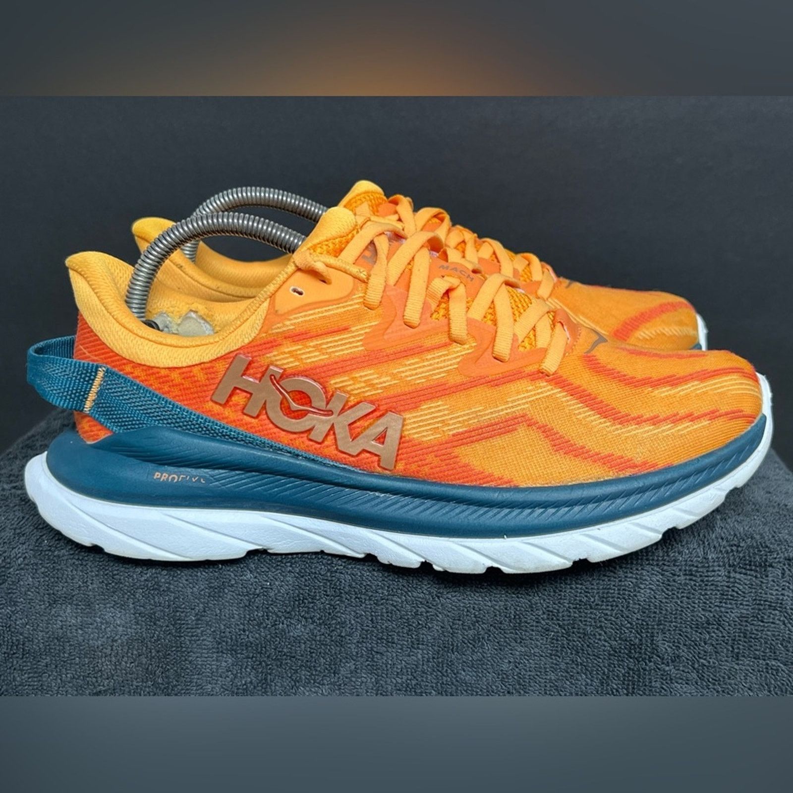 Hoka Hoka One Womens Mach Supersonic Orange Running Shoes 9.5 B Size US 9.5 / IT 39.5 - 4 Thumbnail