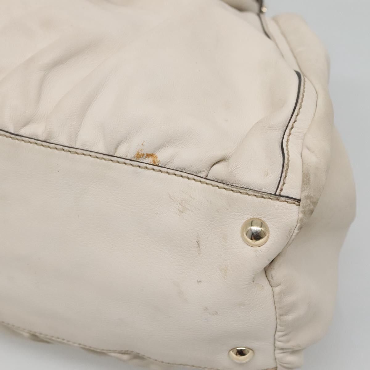 Gucci GUCCI Tote Bag Leather Ivory Gold Size ONE SIZE - 12 Thumbnail