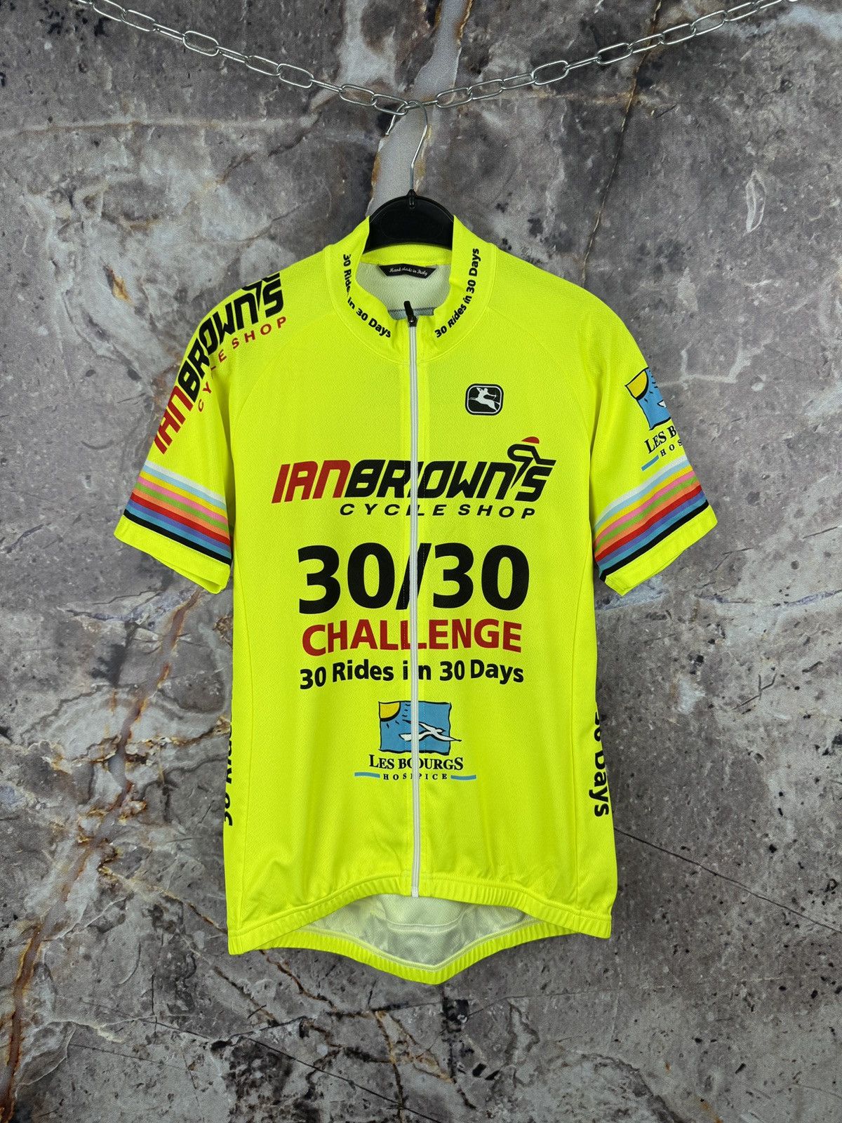 Other Cycling Jersey Ian Browns Neon Yellow Full Zip Bike Shirt 🚴‍♂️ Size US M / EU 48-50 / 2 - 1 Thumbnail