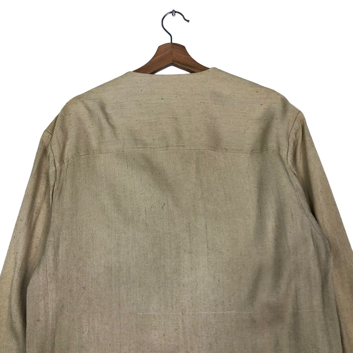 Japanese Brand 🔥Vintage Kenzo Y Collar Chore Jacket Issey Miyake Design Size US M / EU 48-50 / 2 - 9 Thumbnail