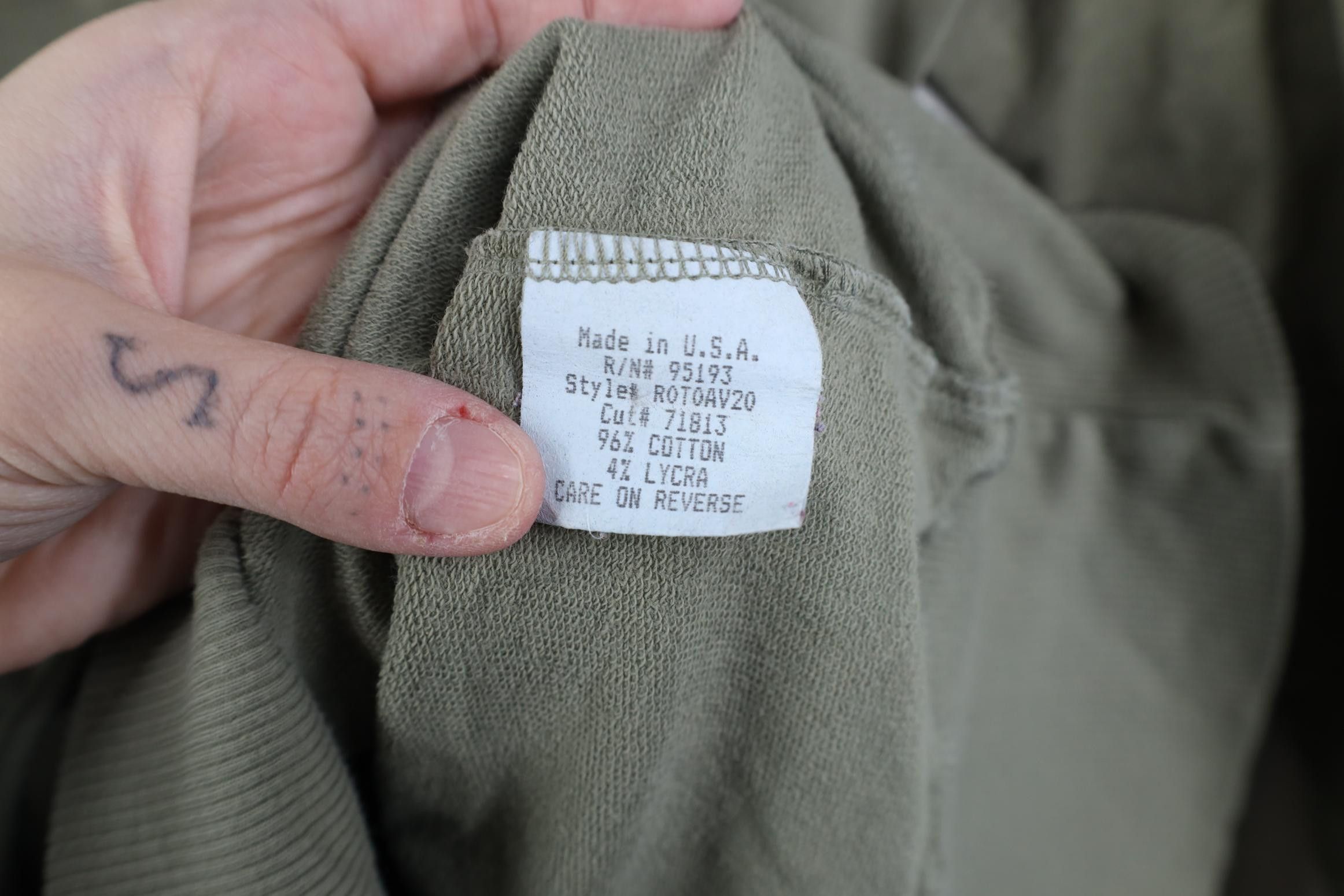Vintage Vintage 90s Satori French Terry 1/4 Zip Hoodie Green USA Size M / US 6-8 / IT 42-44 - 10 Thumbnail
