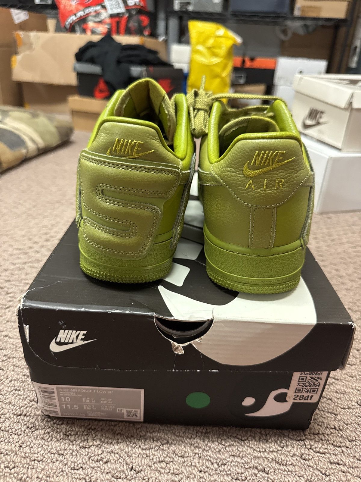 Cactus Plant Flea Market × Nike CPFM Nike Air Force 1 Moss Size US 10 / EU 43 - 4 Thumbnail