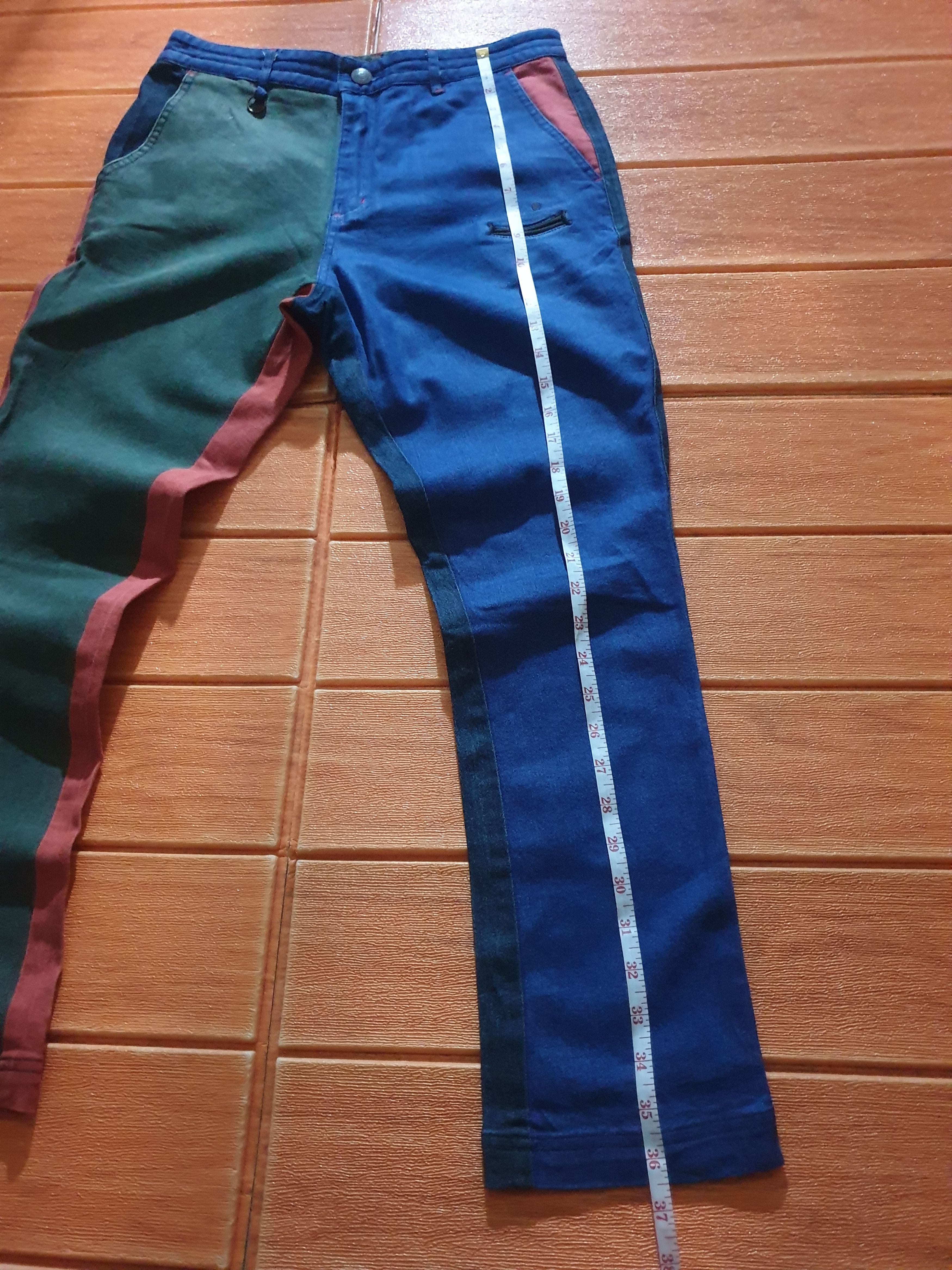 Japanese Brand Smile multicolour denim pant Size US 30 / EU 46 - 7 Thumbnail