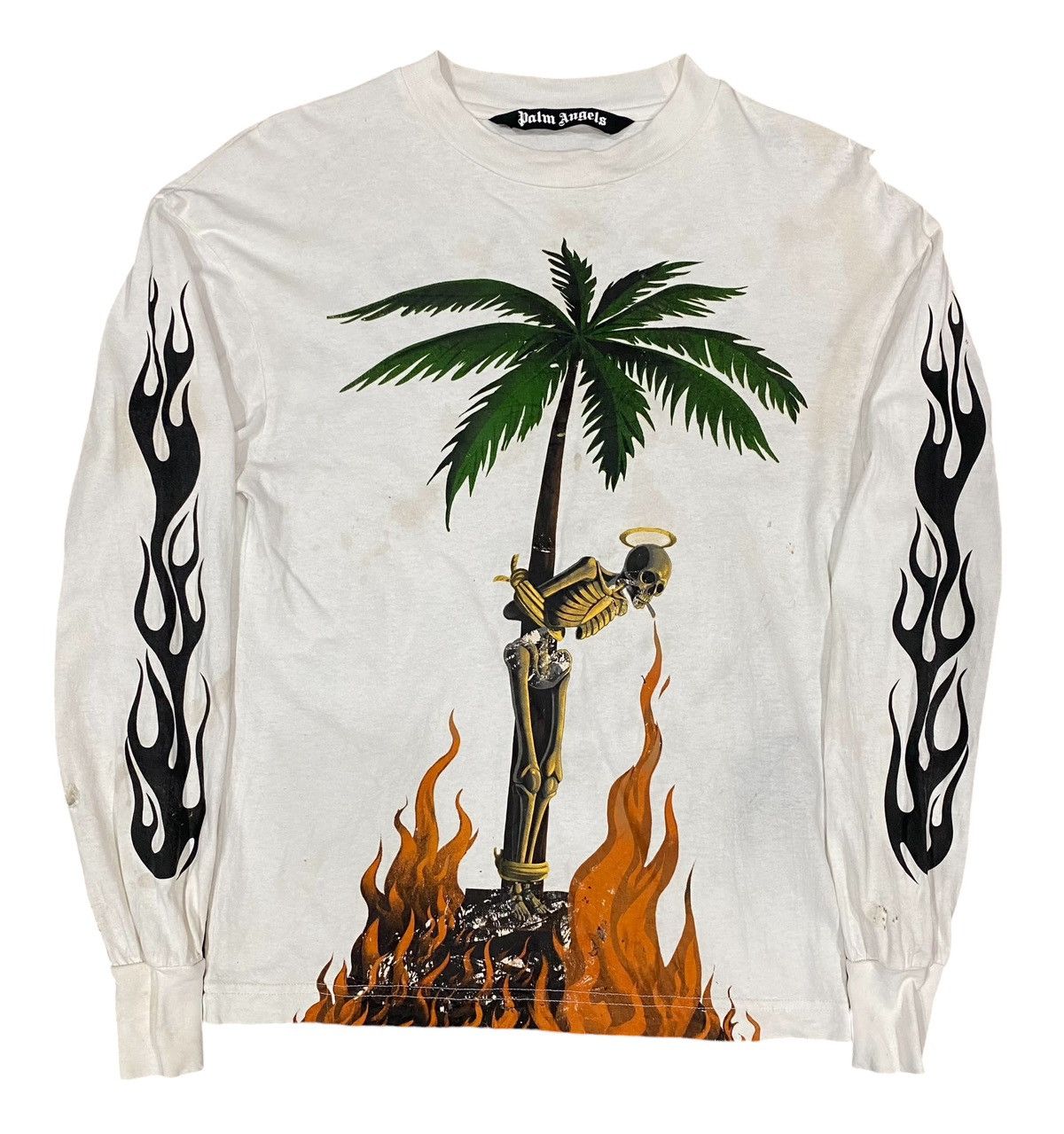 Palm Angels Rare🔥PALM ANGELS Dstressed L/S Shirt sz xs Size US XS / EU 42 / 0 - 1 Thumbnail
