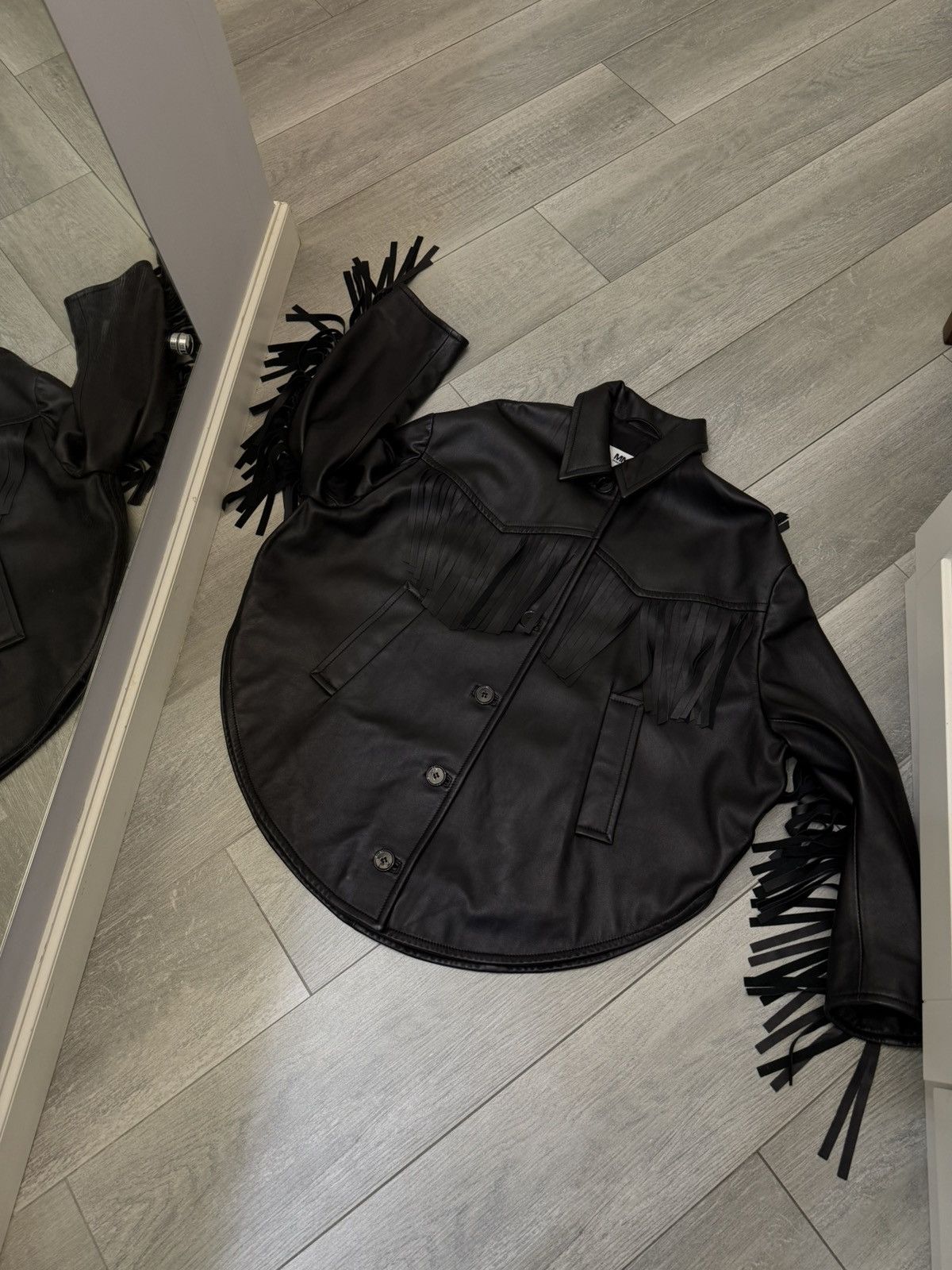 Maison Margiela Maison Margiela Unisex Leather Jacket Size M Size M / US 6-8 / IT 42-44 - 11 Thumbnail