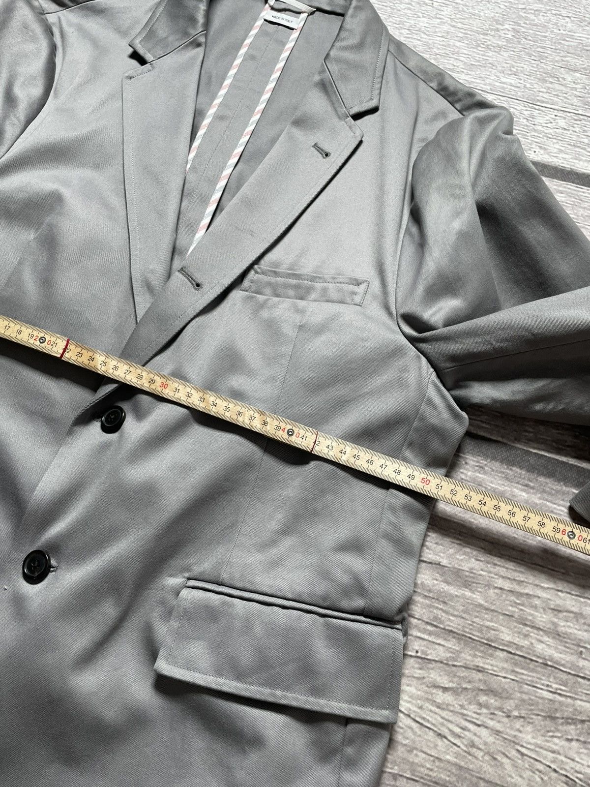 Thom Browne Thom Browne Grey Unconstructed Classic Blazer Size 48R - 18 Thumbnail