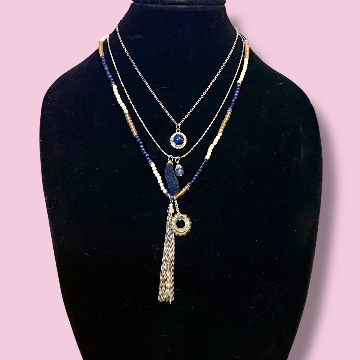 Other NY Collection mixed multi chain layered pendant necklace Size ONE SIZE - 1 Thumbnail