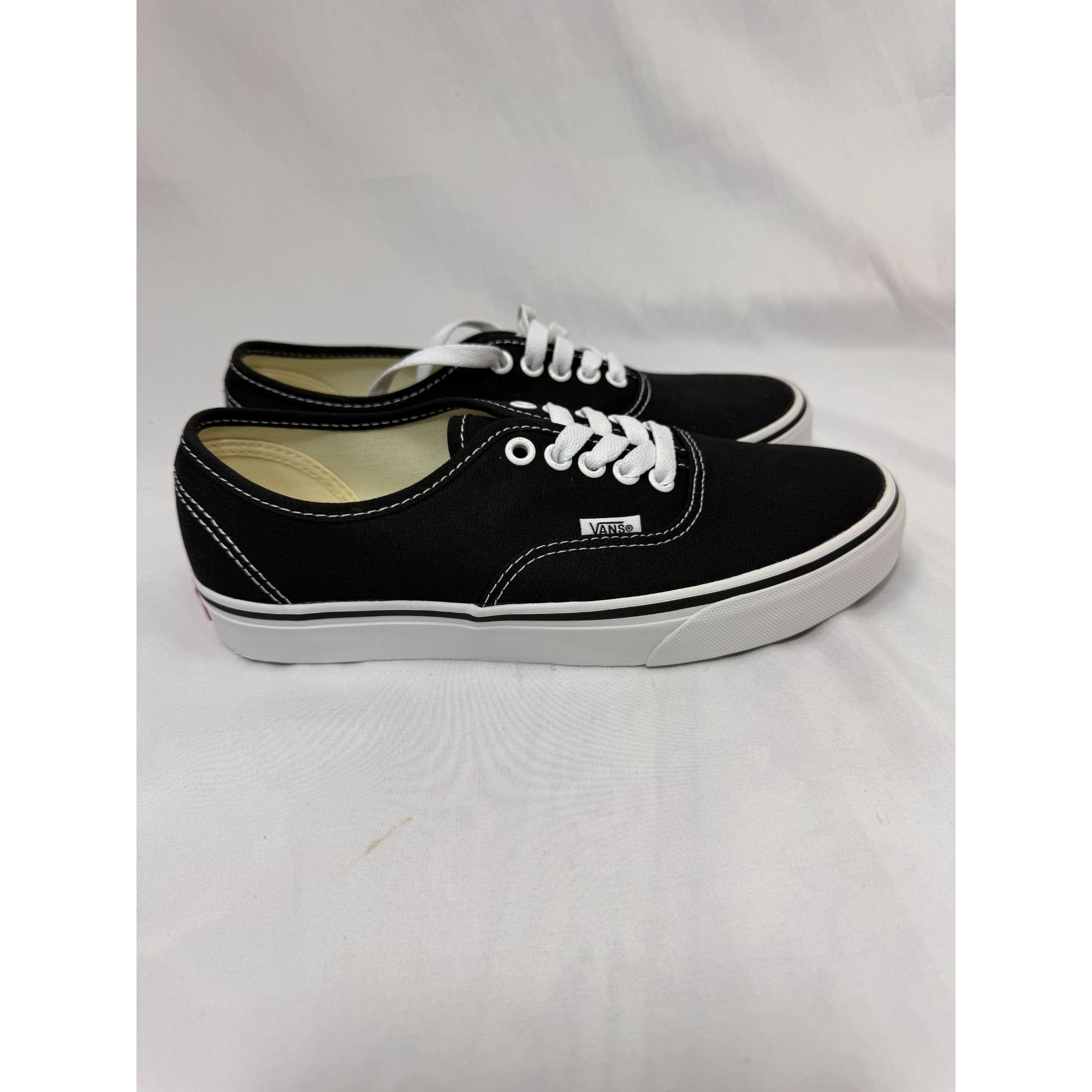 Vans Vans Authentic Black White Canvas Sneakers Women 8 Men 6.5 C Size US 8 / IT 38 - 1 Thumbnail