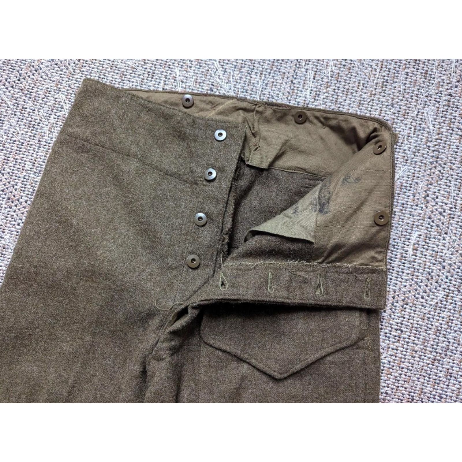 Vintage VINTAGE USMC Wool Pants 32x32 Green Serge Military Men Pants 32x32 WW2 Korea US Army Mens Shoes? Size US 32 / EU 48 - 5 Thumbnail