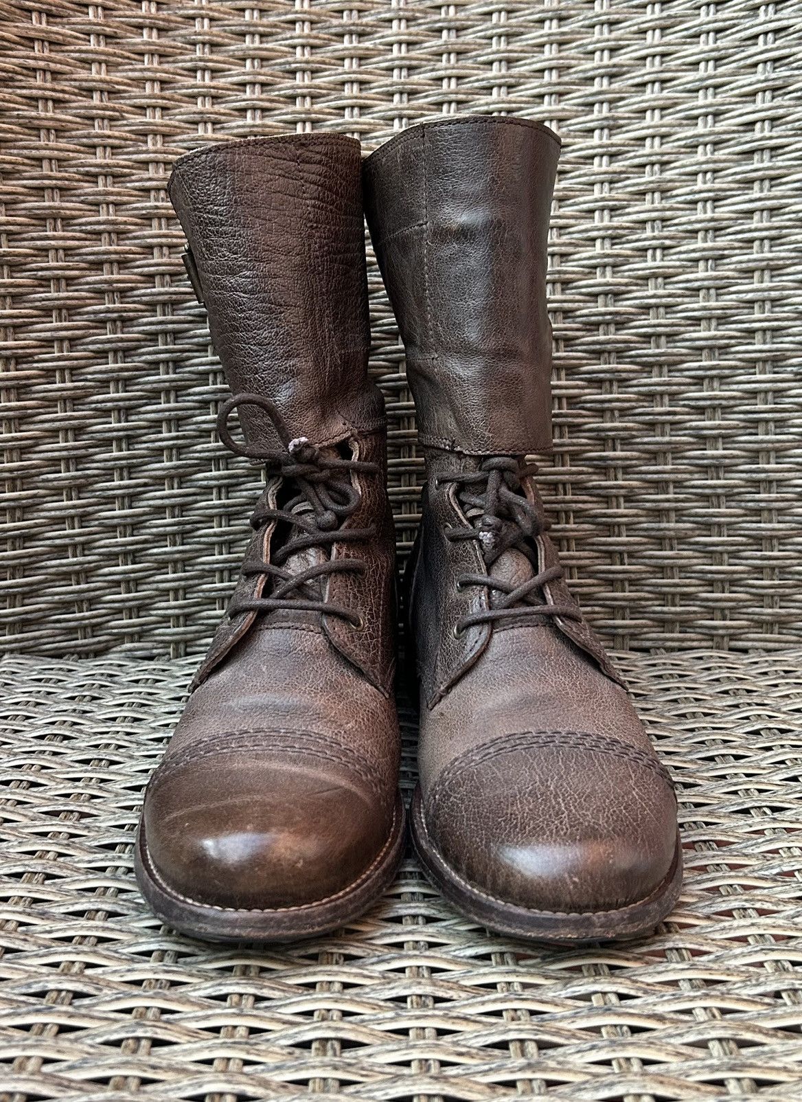 Allsaints All Saints Leather Combat Boots Size UK8 Women’s Size US 10.5 / IT 40.5 - 2 Thumbnail