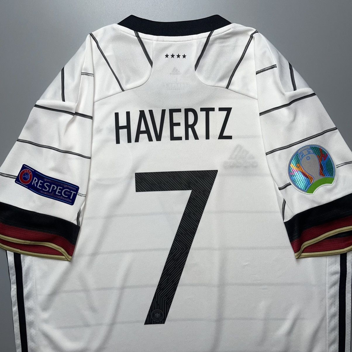 Adidas GERMANY ADIDAS 2020 EURO FOOTBALL HOME JERSEY #7 HAVERTZ Size US L / EU 52-54 / 3 - 8 Thumbnail