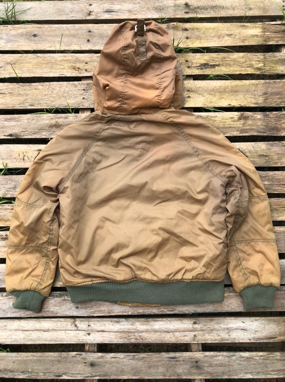 Vintage Vintage USAF Fur Sherpa Bomber Jacket Faded Size US M / EU 48-50 / 2 - 2 Thumbnail