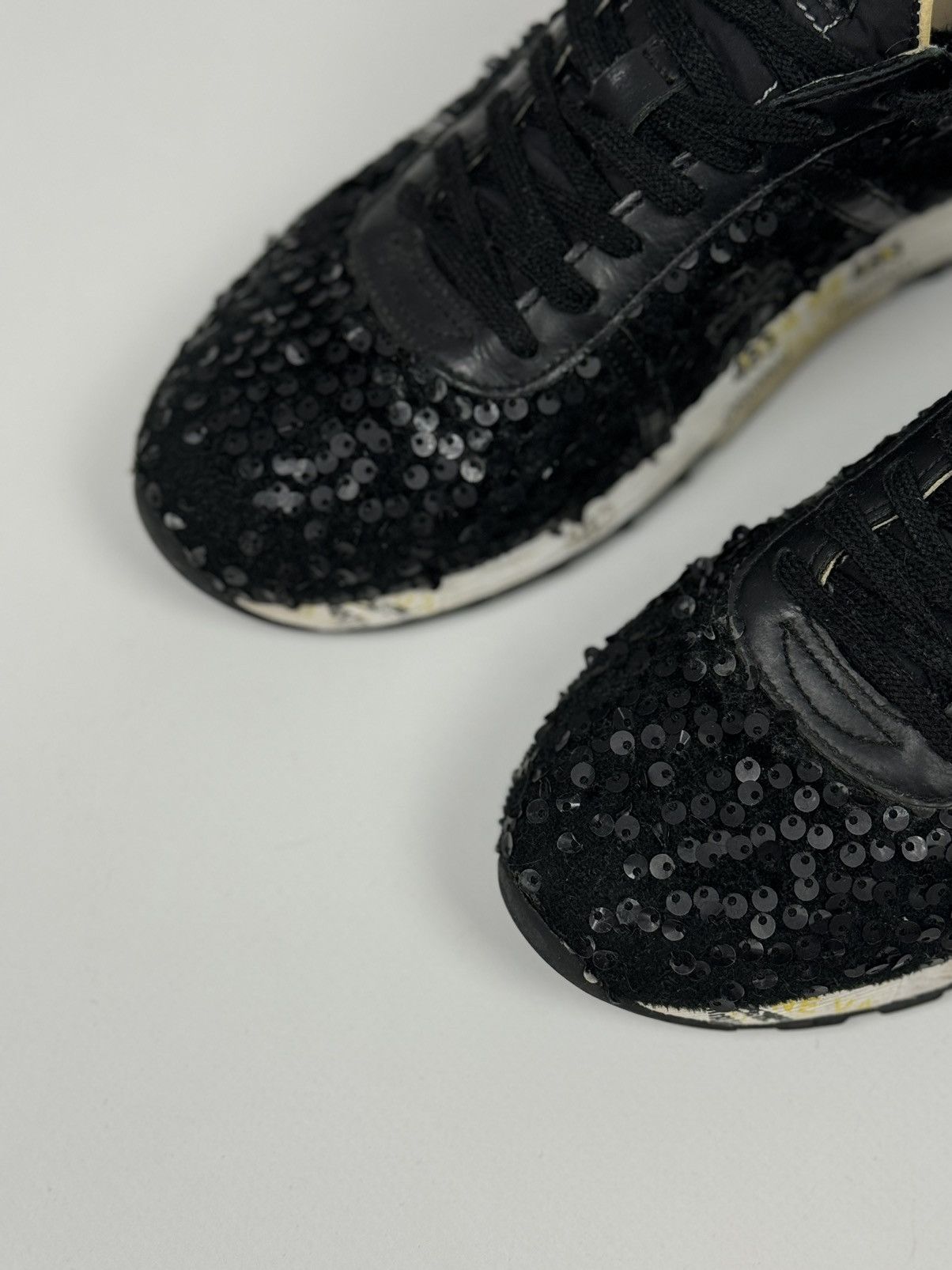 Premiata Premiata Glitter Low Top Black Sneakers Size US 8 / IT 38 - 3 Thumbnail