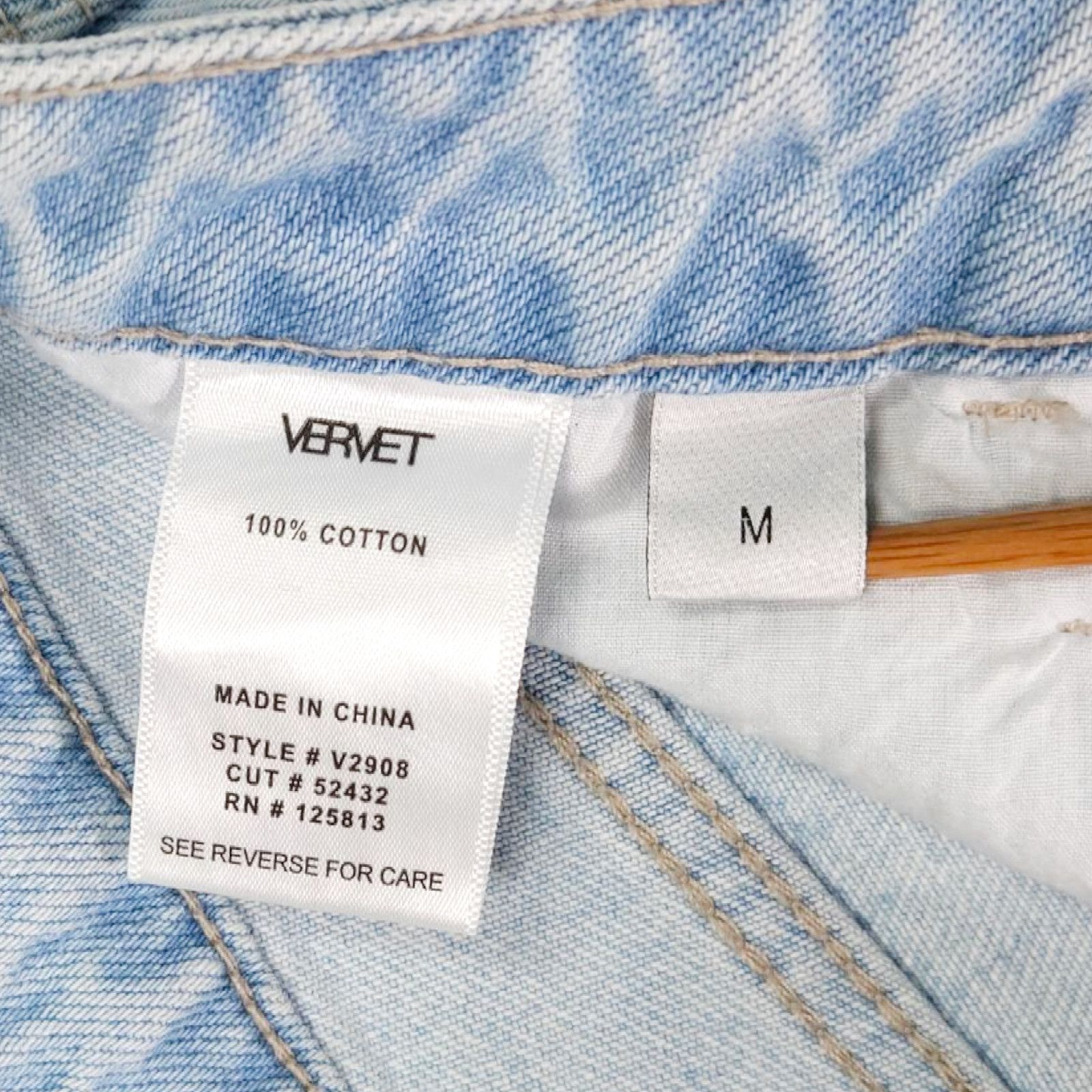 Other EUC Vervet High Rise Destructed Stretch Jean Shorts Sz. M Size 27" / US 4 / IT 40 - 5 Thumbnail