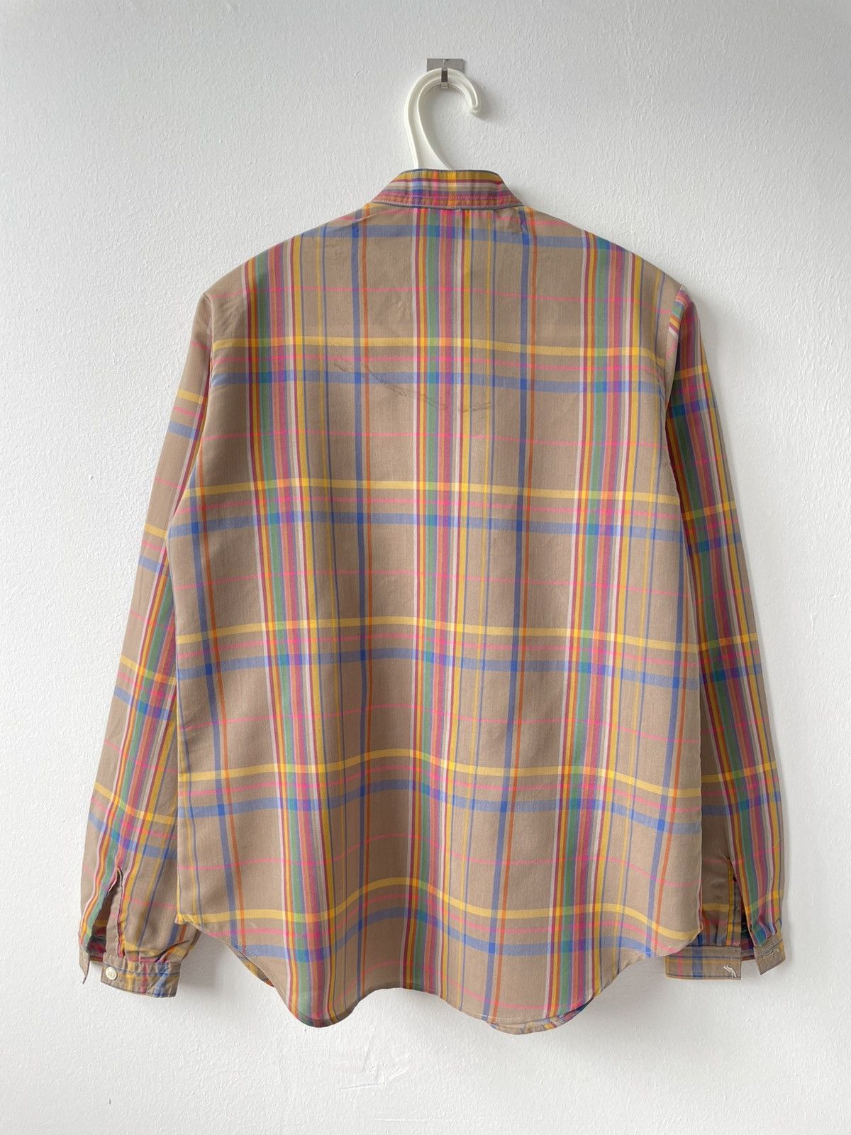 Levi's 1960s Vintage Levi’s Women’s Band collar plaid shirt Size S / US 4 / IT 40 - 3 Thumbnail