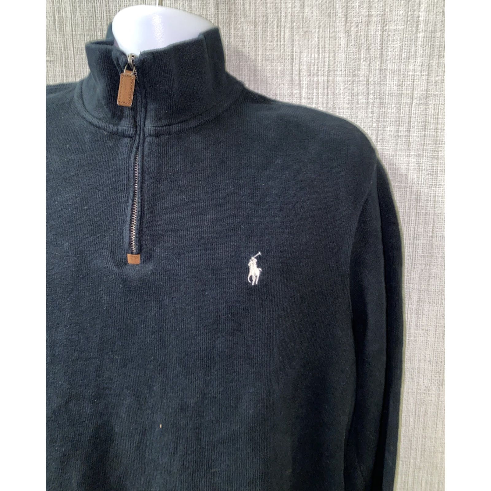 Polo Ralph Lauren Polo Ralph Lauren Jacket 1/2 Zip Pullover Mens Black Size L Size US L / EU 52-54 / 3 - 2 Thumbnail
