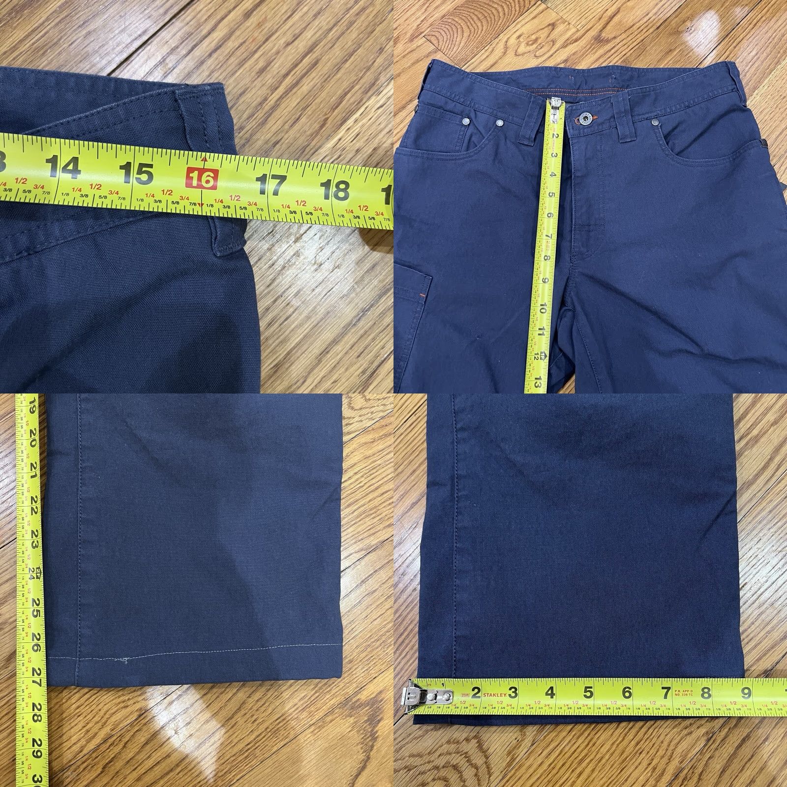 Vintage VINTAGE L.L. Bean Riverton Men's Cargo Pants 33 x 27 Fleece Lined Straight Fit Fall Winter Spring Brown Size US 33 - 8 Thumbnail