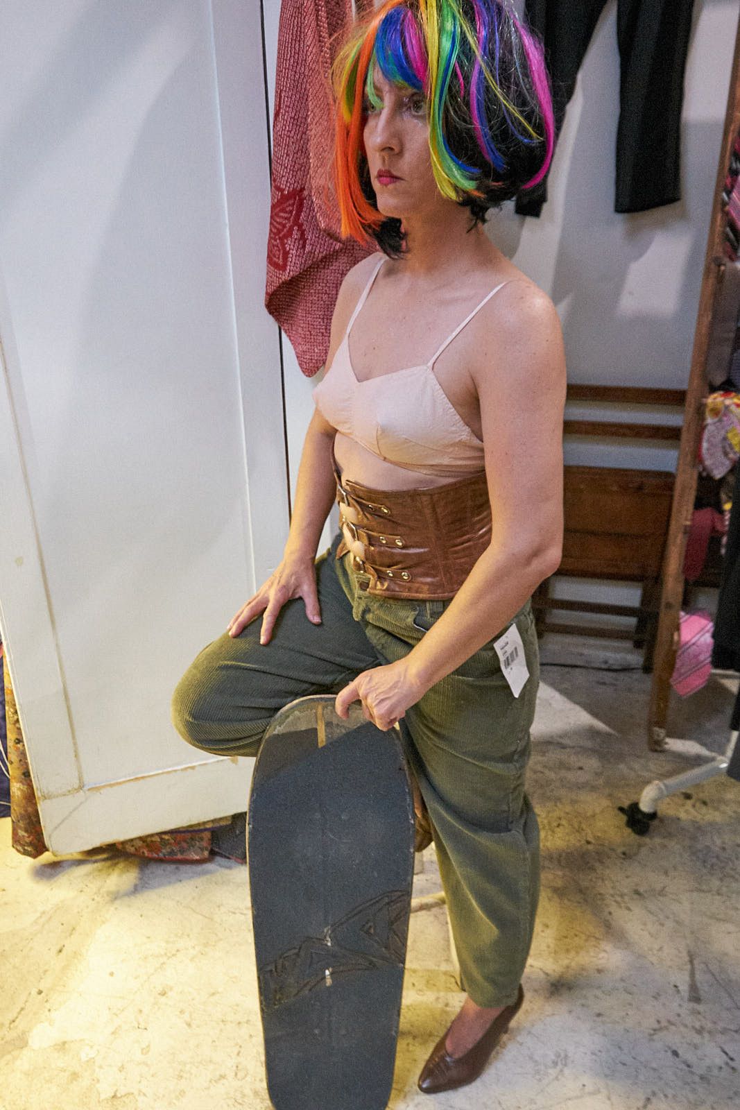 1990s Green Corduroy Deadstock Gotcha Pants