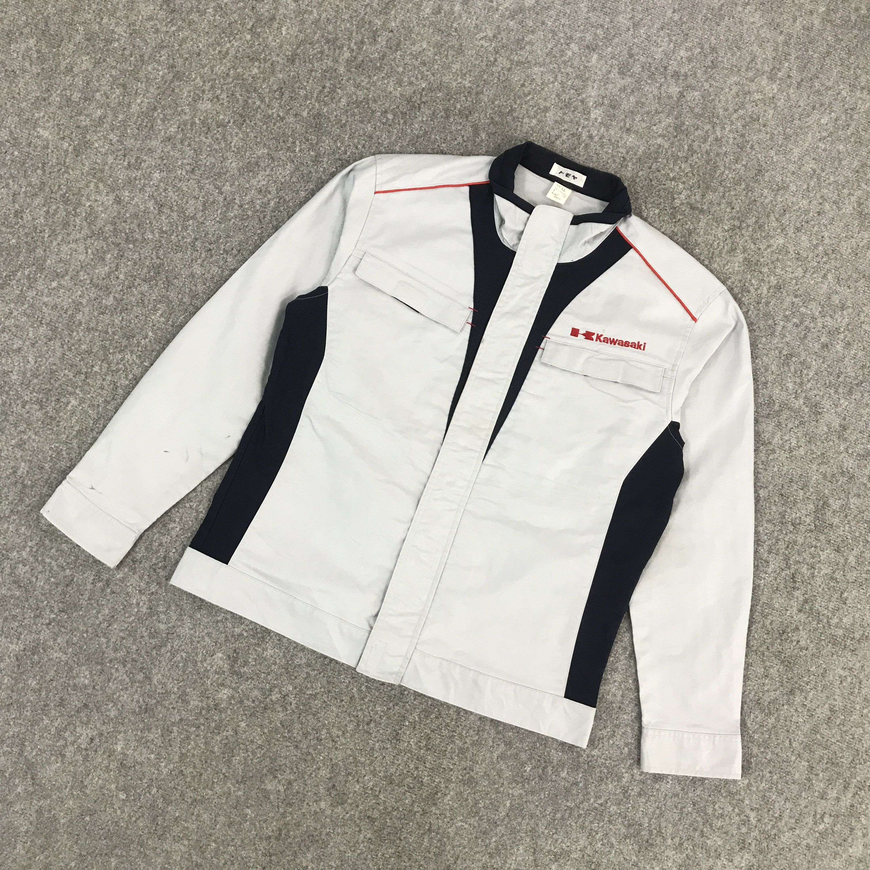 Japanese Brand KAWASAKI MOTORSPORT UNIFORM JAPAN JACKET Size US L / EU 52-54 / 3 - 5 Thumbnail