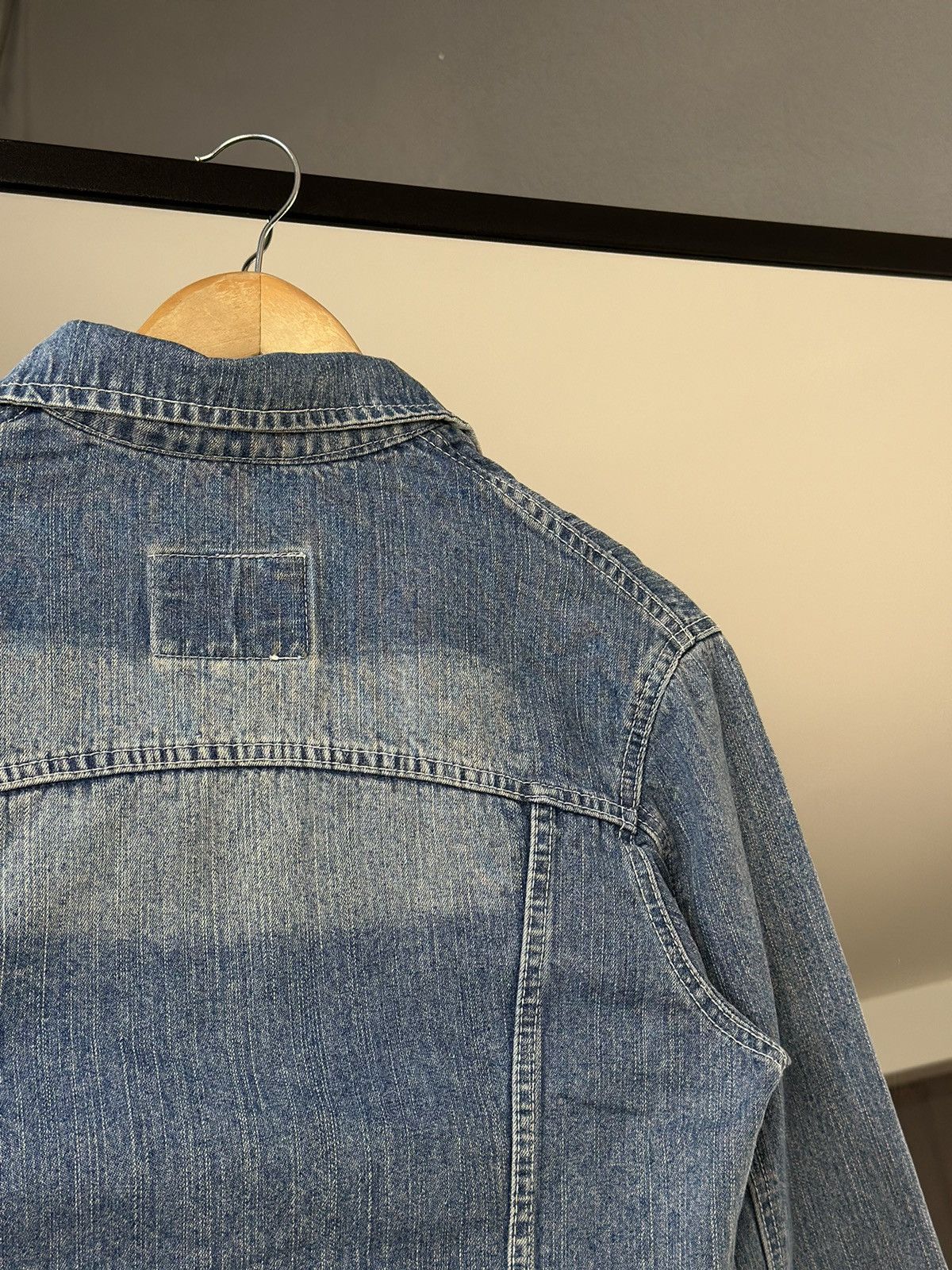 Vintage Dolce Gabbana Denim Jacket Leather Diesel style Punk