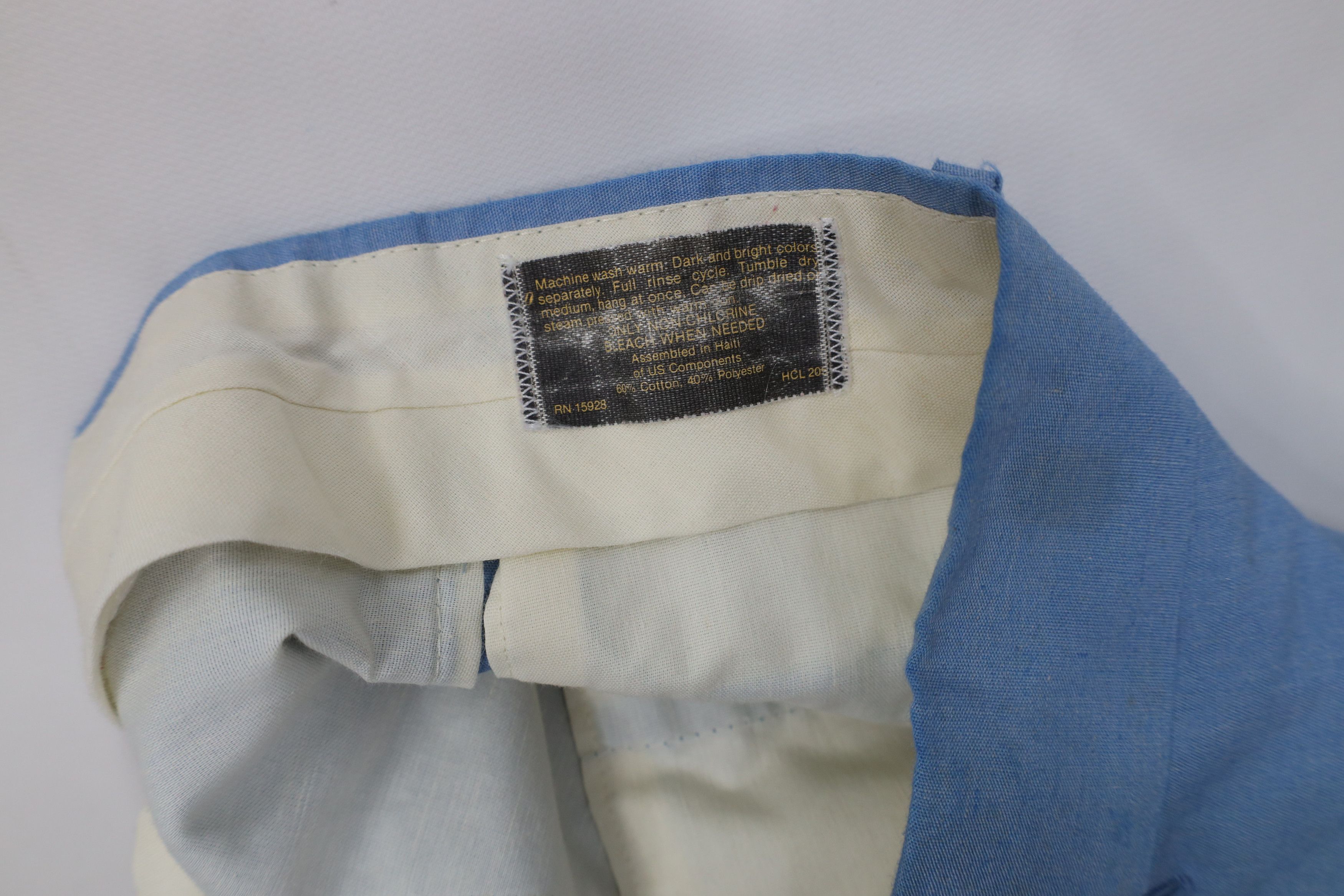 Vintage Vintage 70s Streetwear Chambray Flared Wide Leg Chino Pants Size US 32 / EU 48 - 10 Thumbnail
