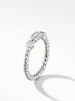 David Yurman o1s1wg111025 R14016D /Size 7 / Ring with Diamonds in Silver Size ONE SIZE - 4 Thumbnail