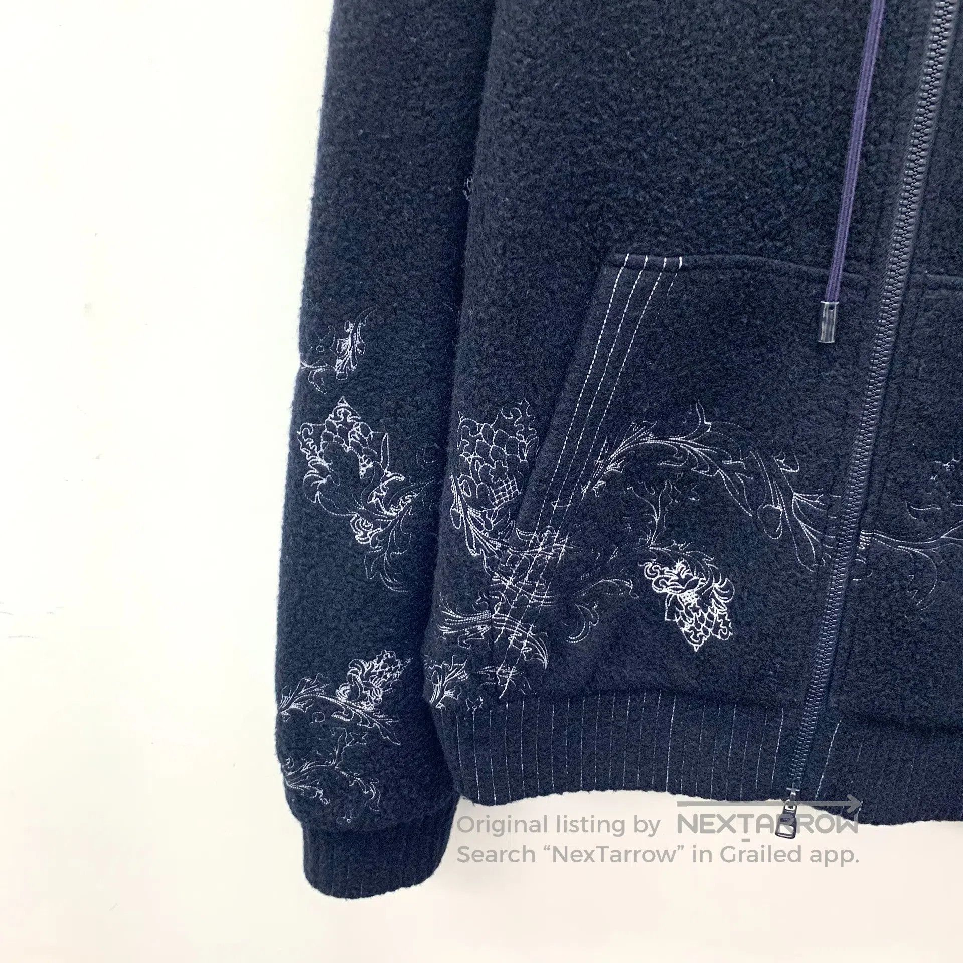 Louis Vuitton Louis Vuitton Dark Blue Sheep Wool Hooded Drawstring Zippe Size US L / EU 52-54 / 3 - 4 Thumbnail