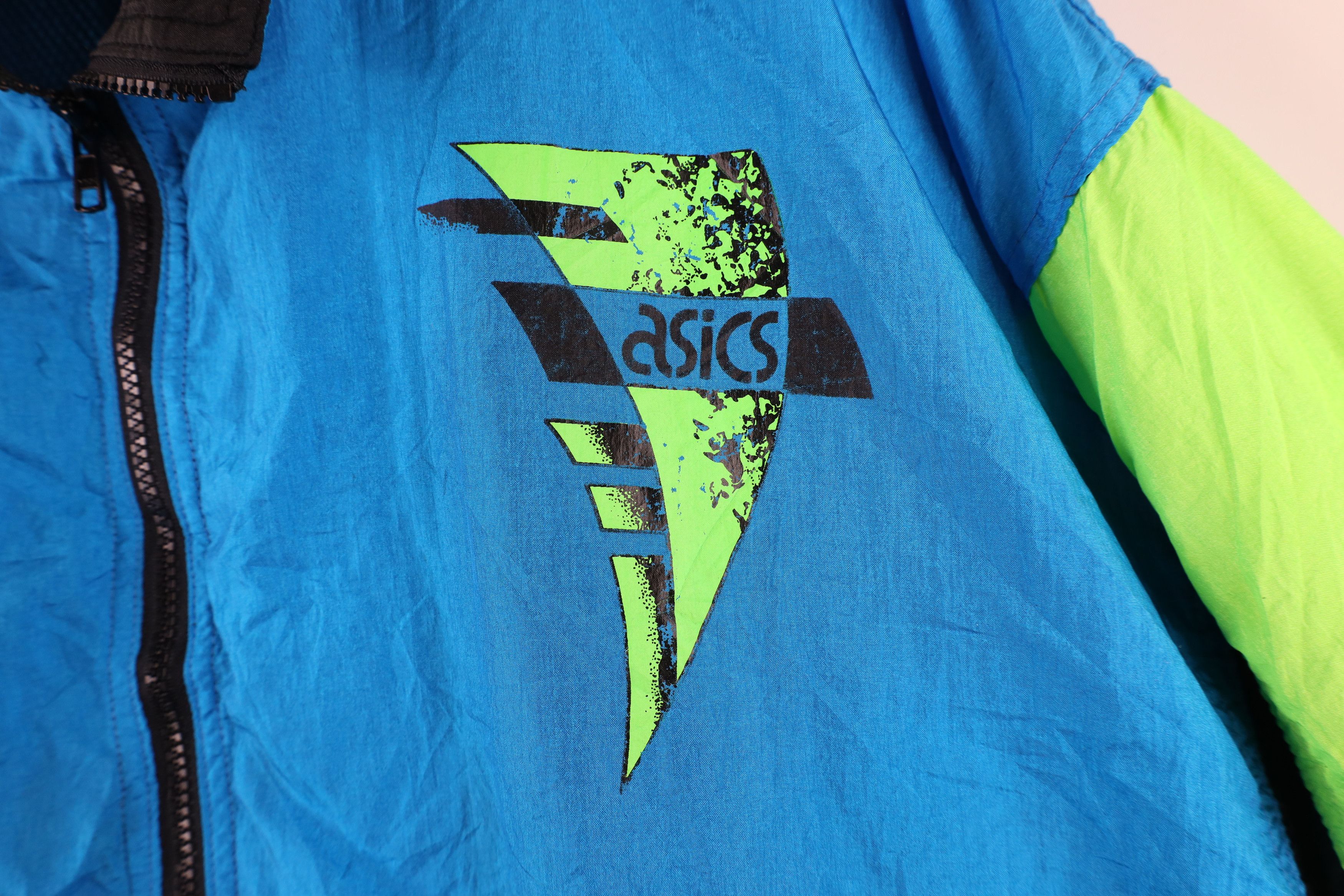 Asics Vintage 90s Asics New York Marathon Windbreaker Jacket Size US L / EU 52-54 / 3 - 4 Thumbnail