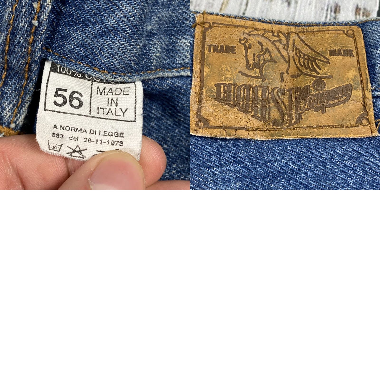 J Brand VINTAGE HORSE BRAND Denim Jeans Wide-Leg Baggy Hip Hop 90s Made in Italy Adult 36 Blue Mens Size US 36 / EU 52 - 8 Thumbnail